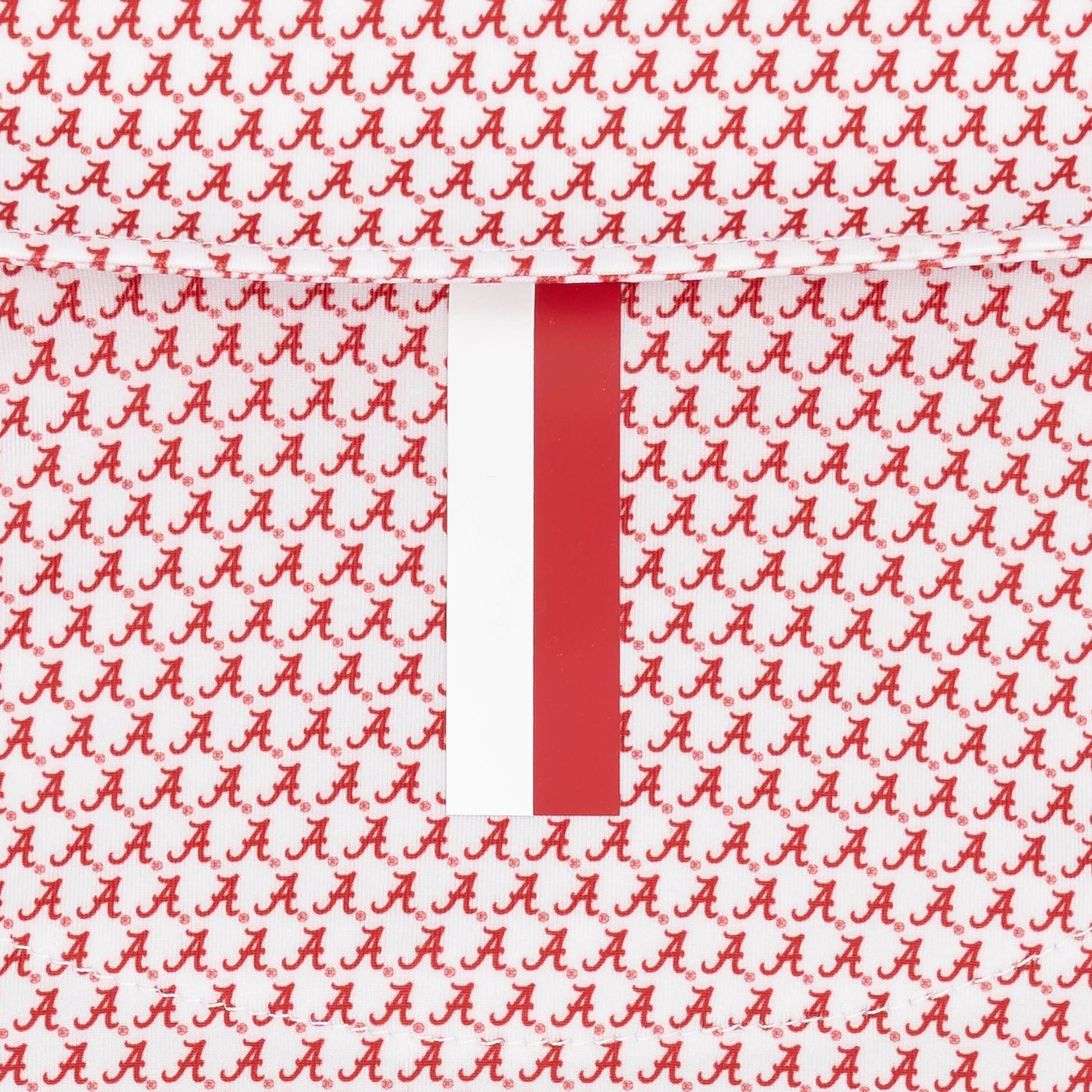 The Alabama A | Collegiate Polo | The Alabama A - White/Carmine Red - Image 4