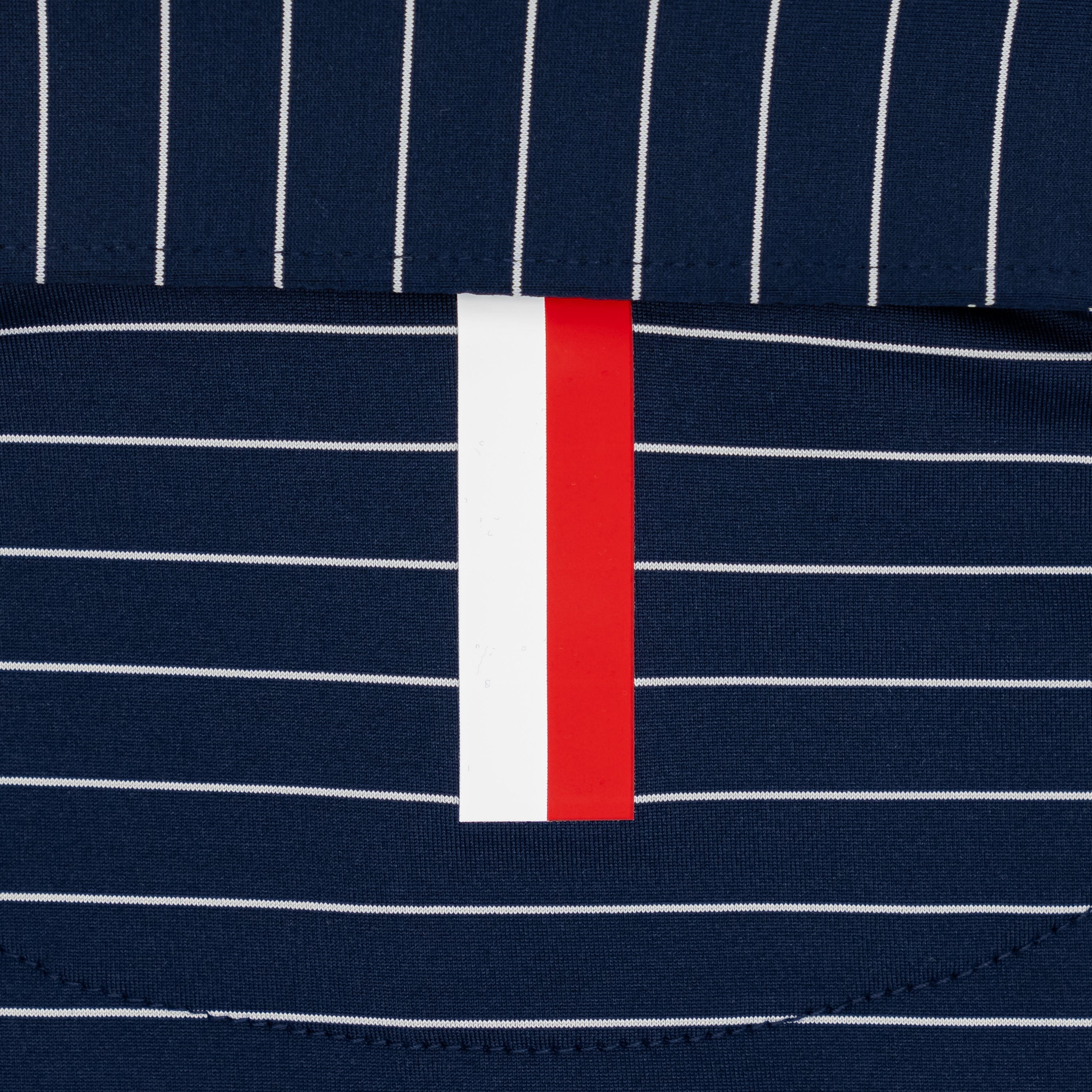 The Captain Stripe | Performance Polo | The Captain Stripe - Fleet Navy/White - Image 4