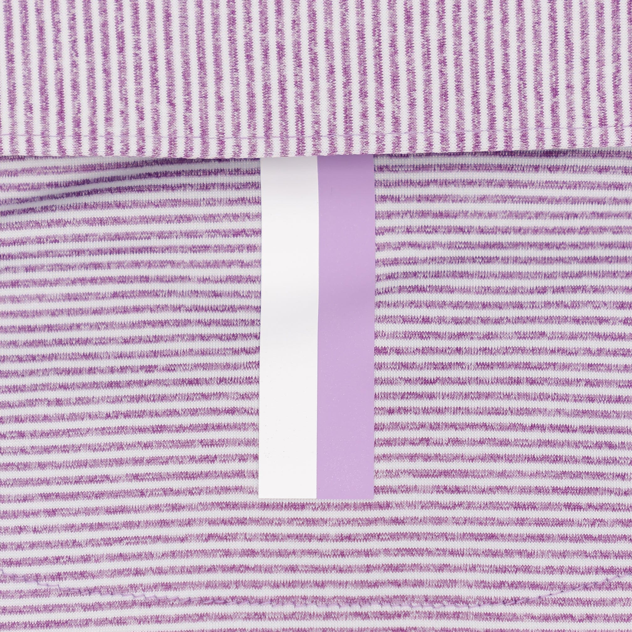 The Whaler Heather Stripe | Long Sleeve Performance Polo | The Whaler Heather Stripe - Big Easy Lavender/White - Image 4