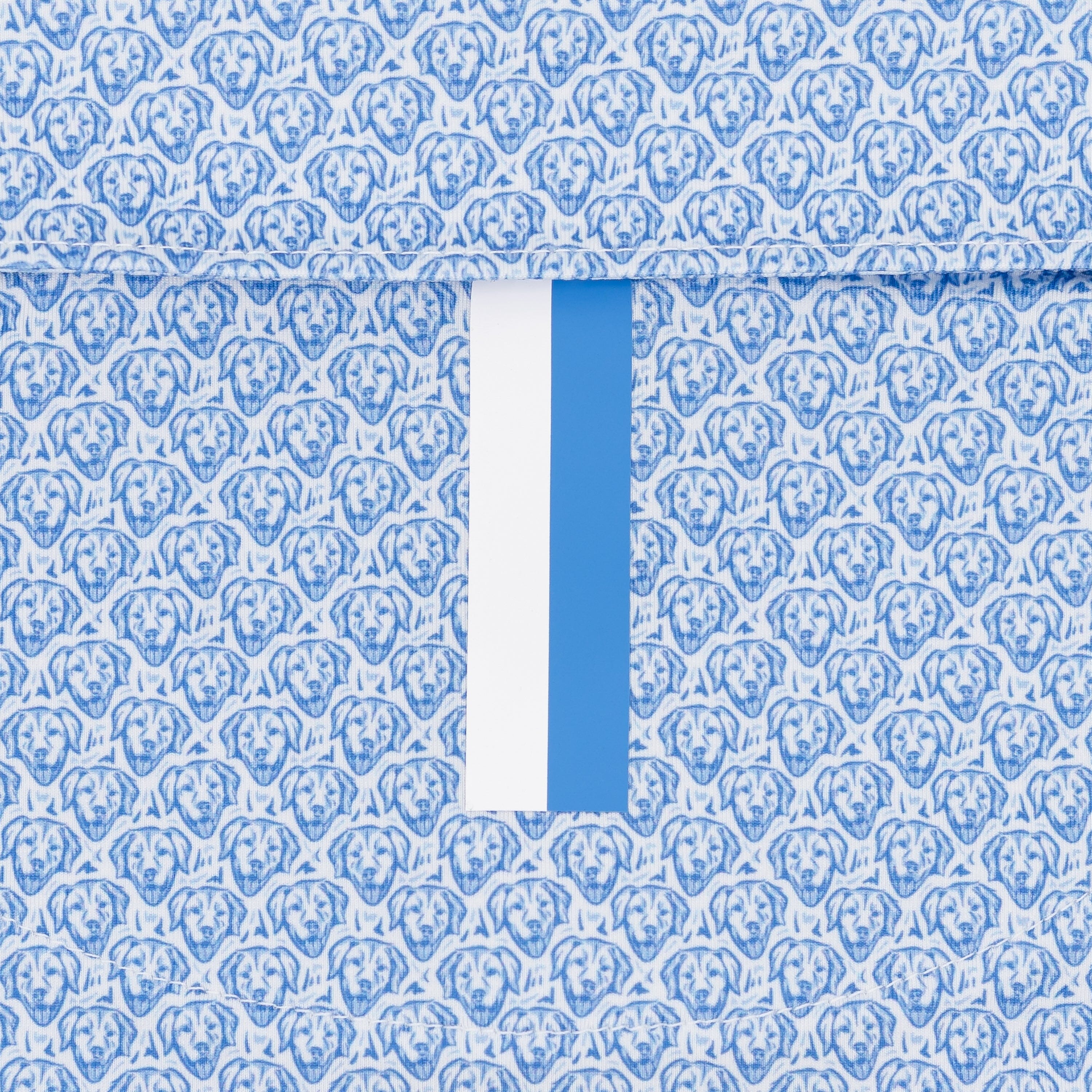 The Biscuit | Performance Polo | The Biscuit - White/Caicos Blue - Image 4