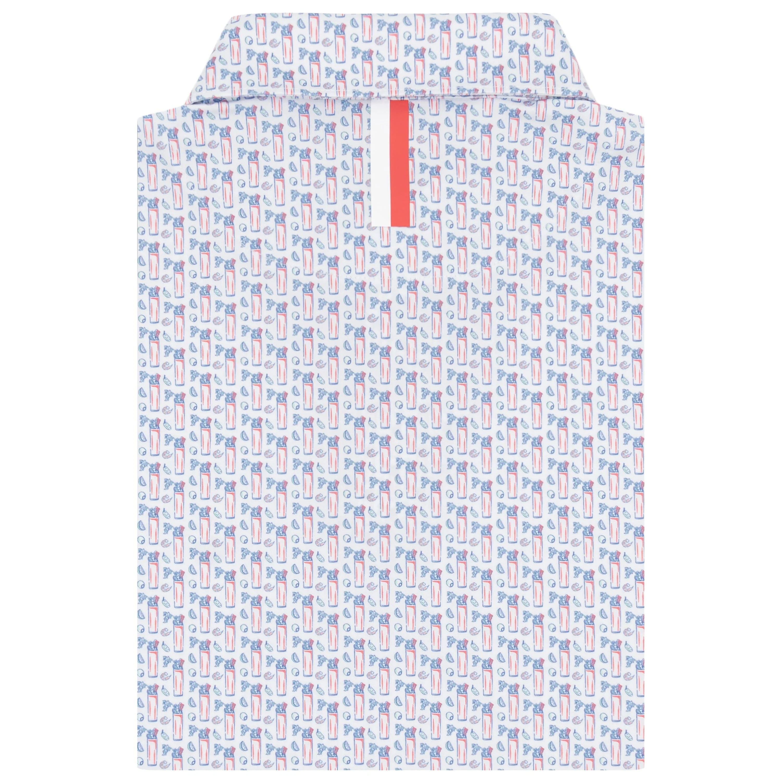 The Bloody Mary 2.0 | Performance Polo | The Bloody Mary 2.0 - White/Sorbet Red - Image 2