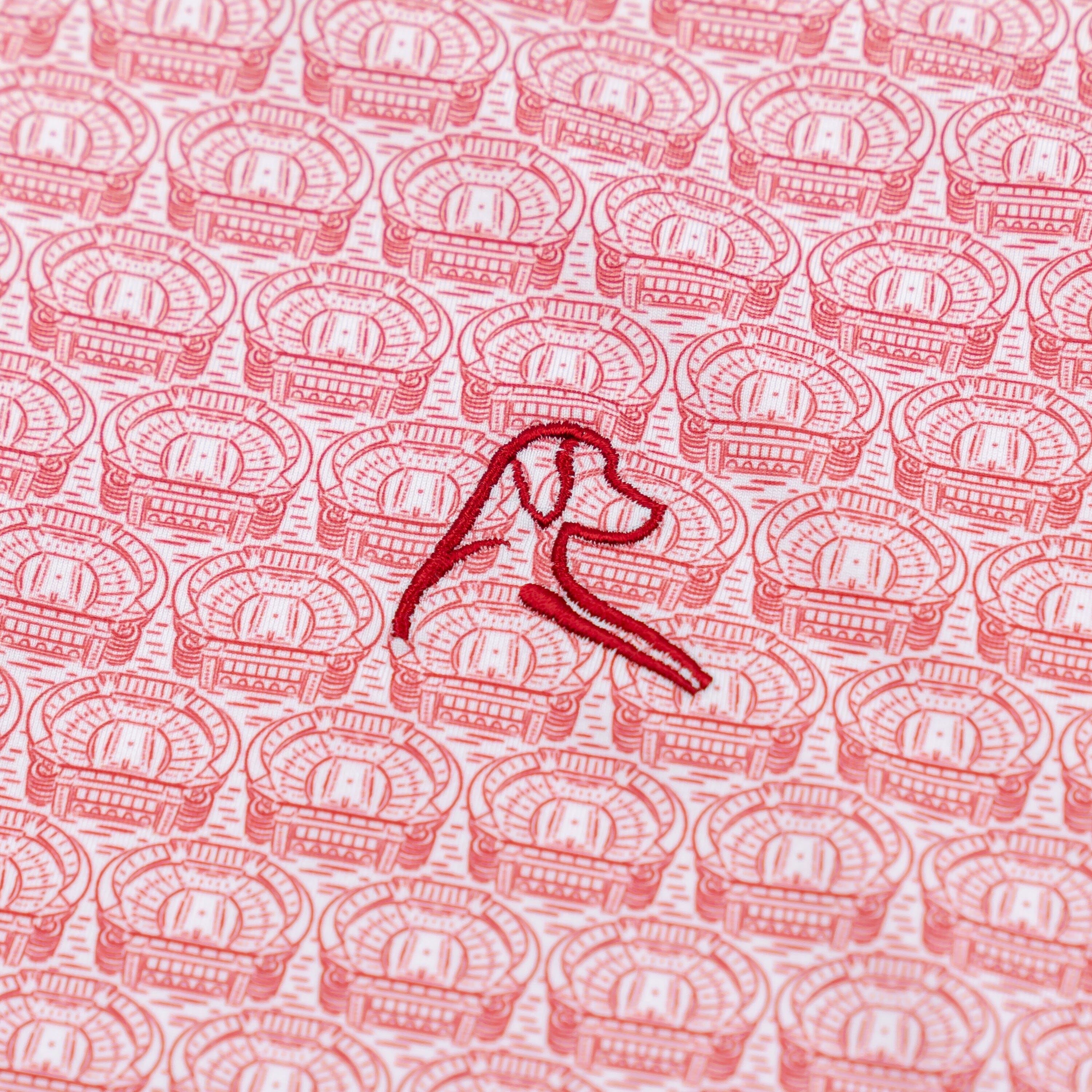 The Alabama Saban Field at Bryant-Denny Stadium™ | Collegiate Polo | The Alabama Saban Field at Bryant-Denny Stadium™ - White/Carmine Red - Image 3