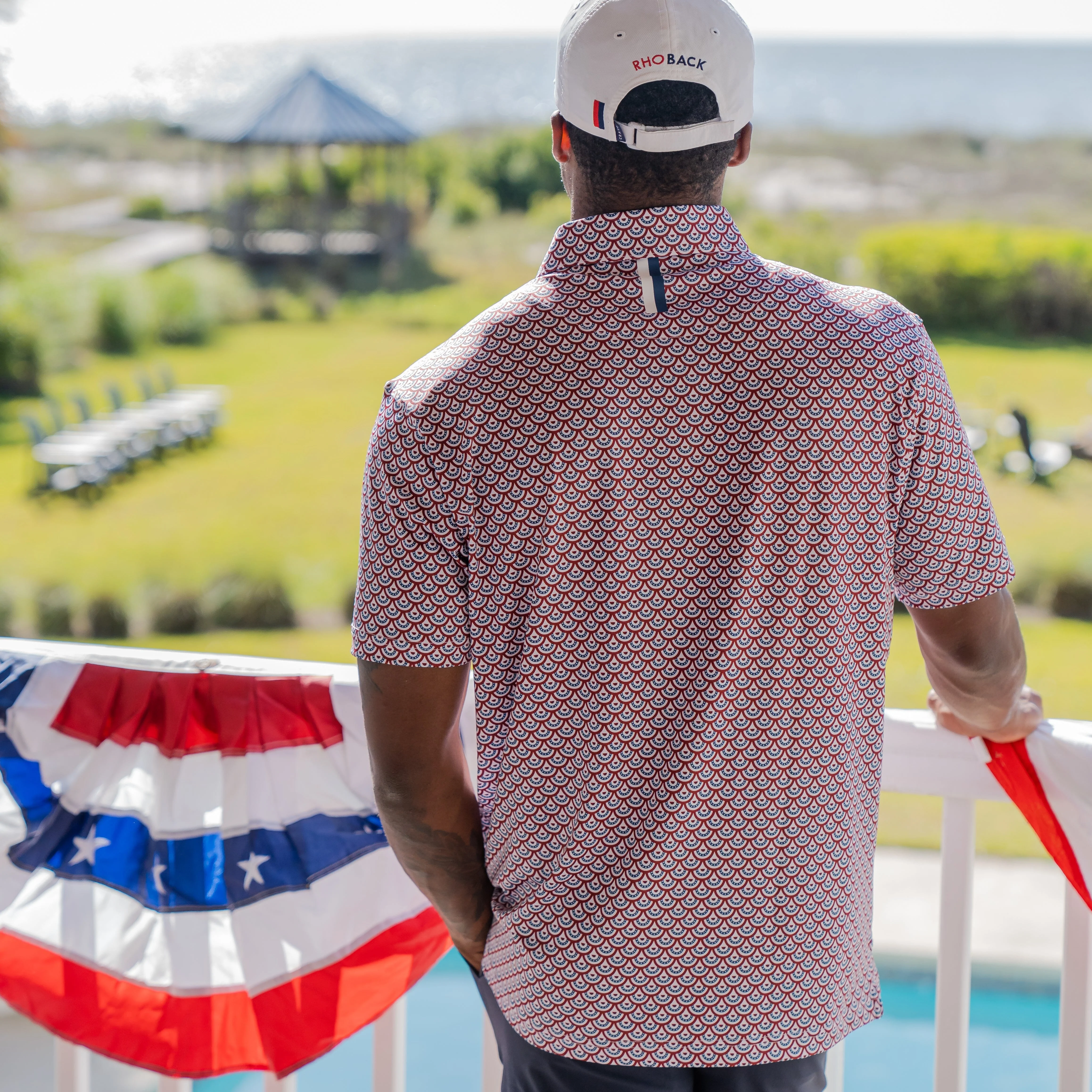 The Bunting | Performance Polo | The Bunting - Flag Red/White - Image 5