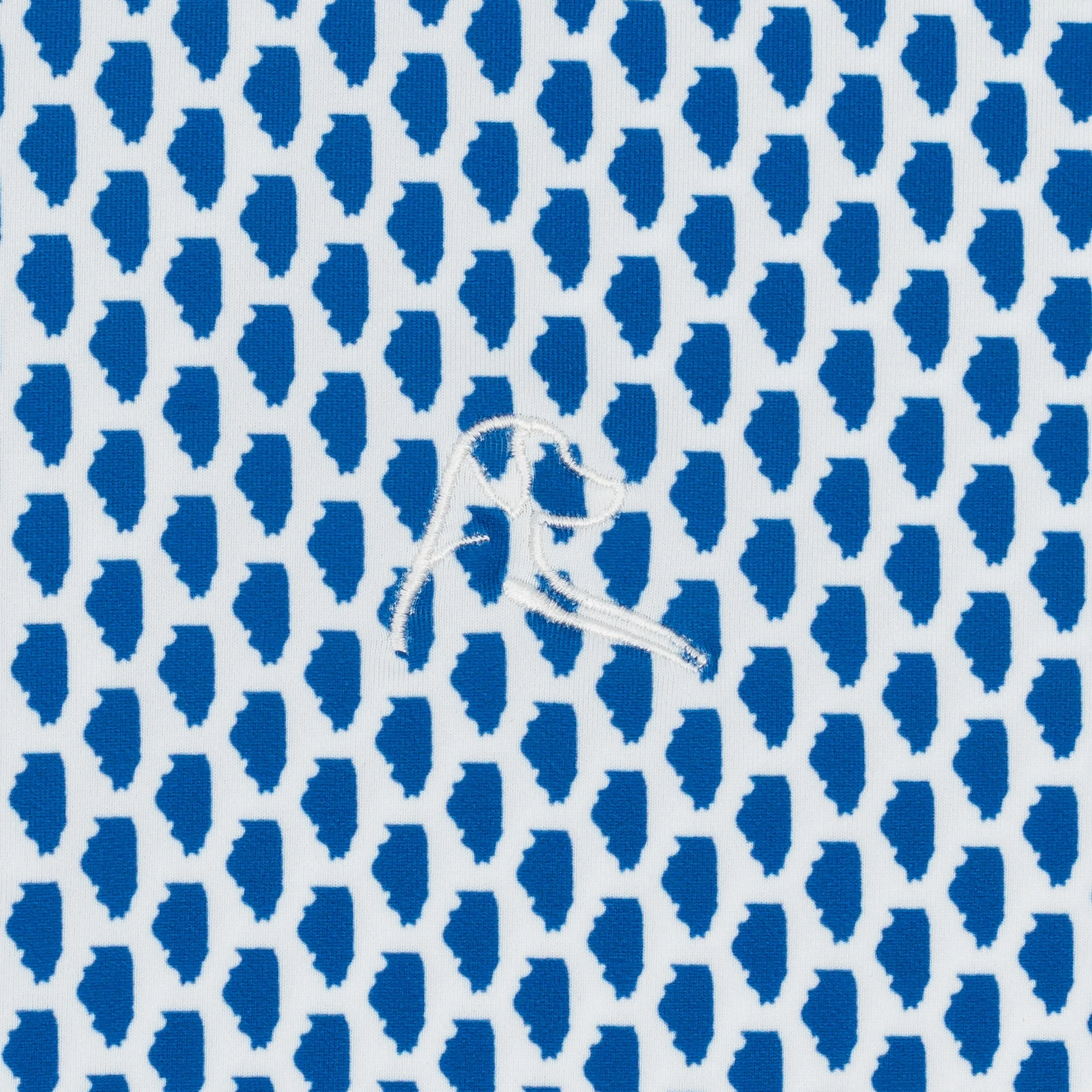 The Chi Town | Performance Polo | The Chi Town - Cobalt Blue/White - CHI - Image 3