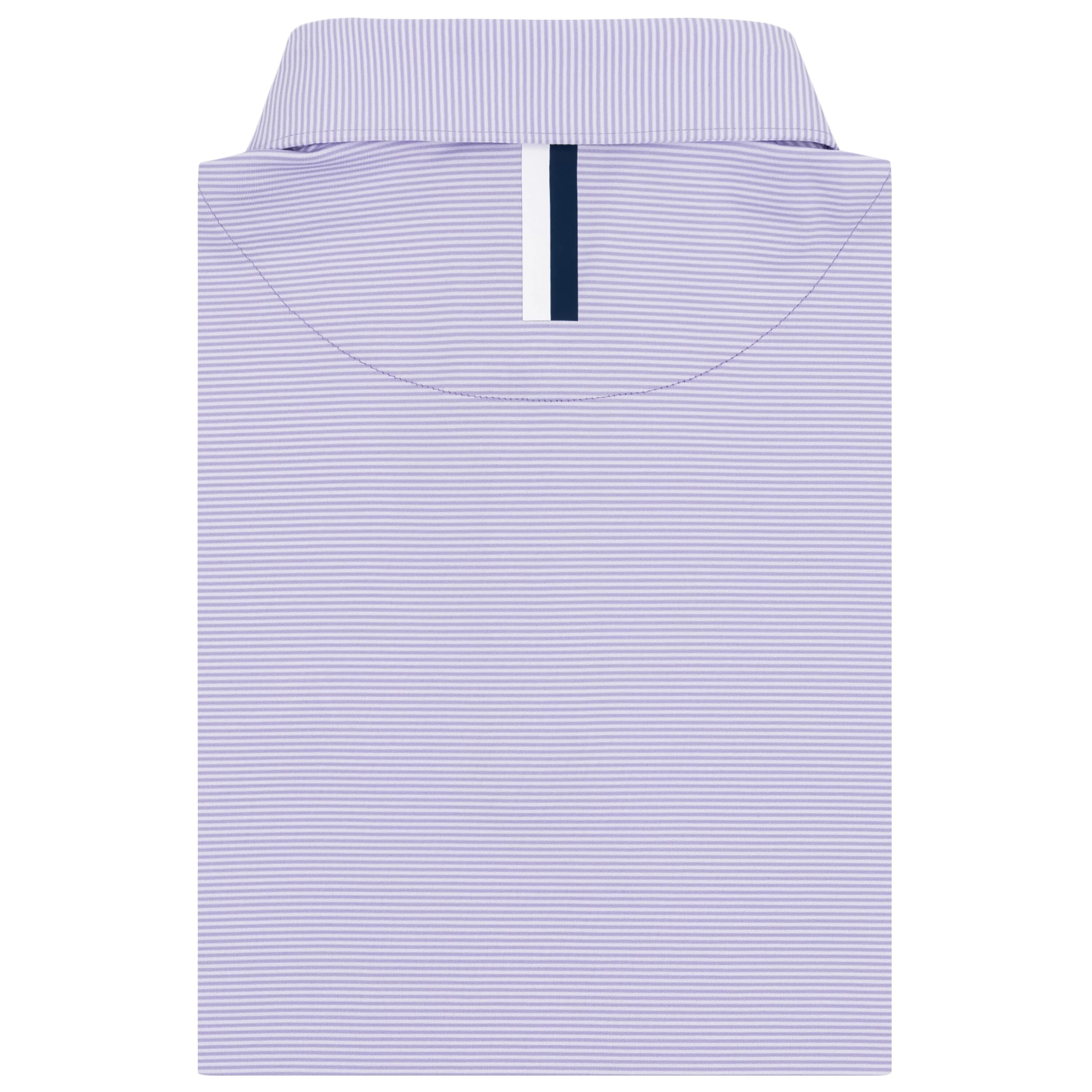The Crispy Stripe | Long Sleeve Performance Polo | The Crispy Stripe - Lavender/White - Image 2