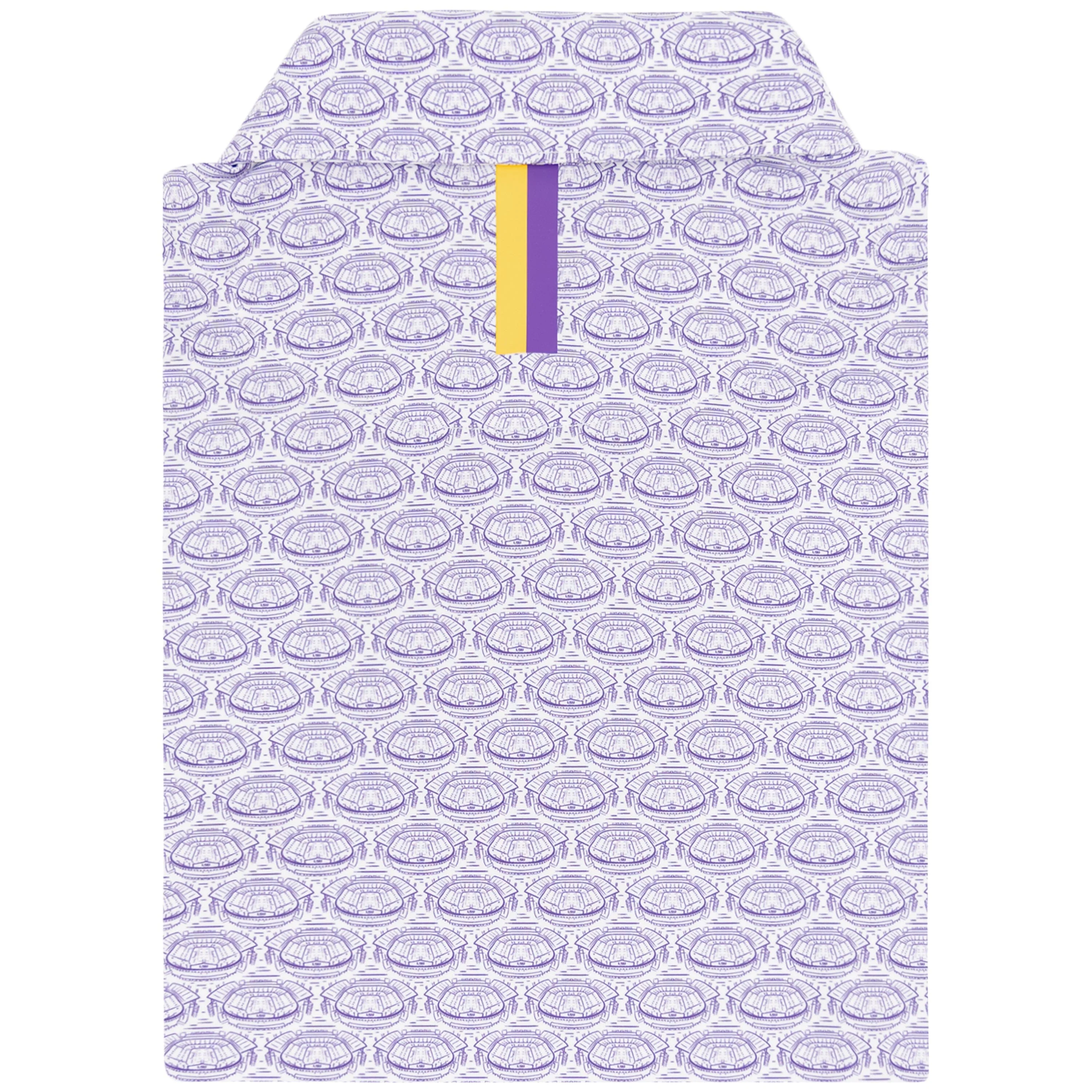 The LSU Death Valley™ | Collegiate Polo | The LSU Death Valley™ - Reauxback Purple/White - Image 2