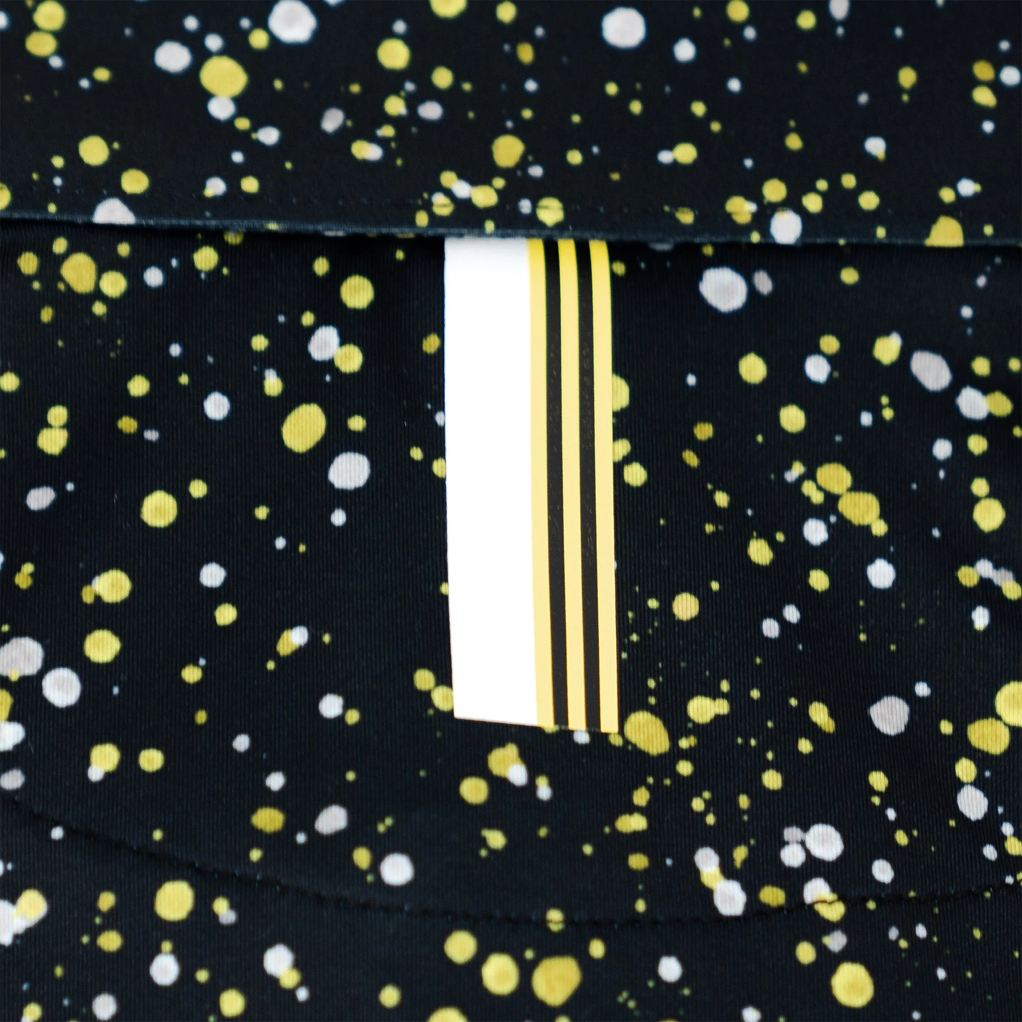 The Bootleg Splatter | Performance Polo | The Bootleg Splatter - Black/Sun Yellow - Drive Change - Image 5