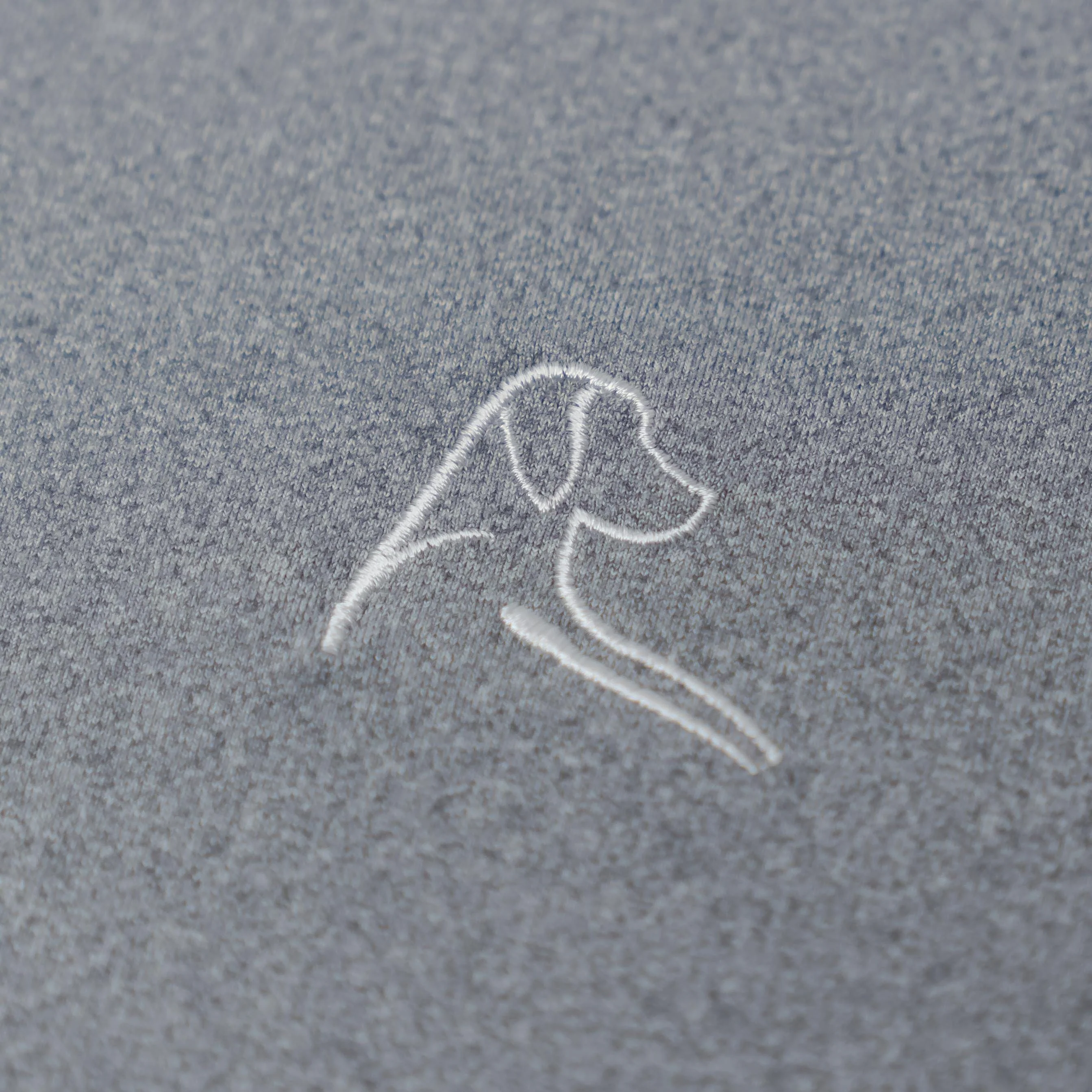 Heather Performance Q-Zip | Heather - Glacier Grey/White - Image 3