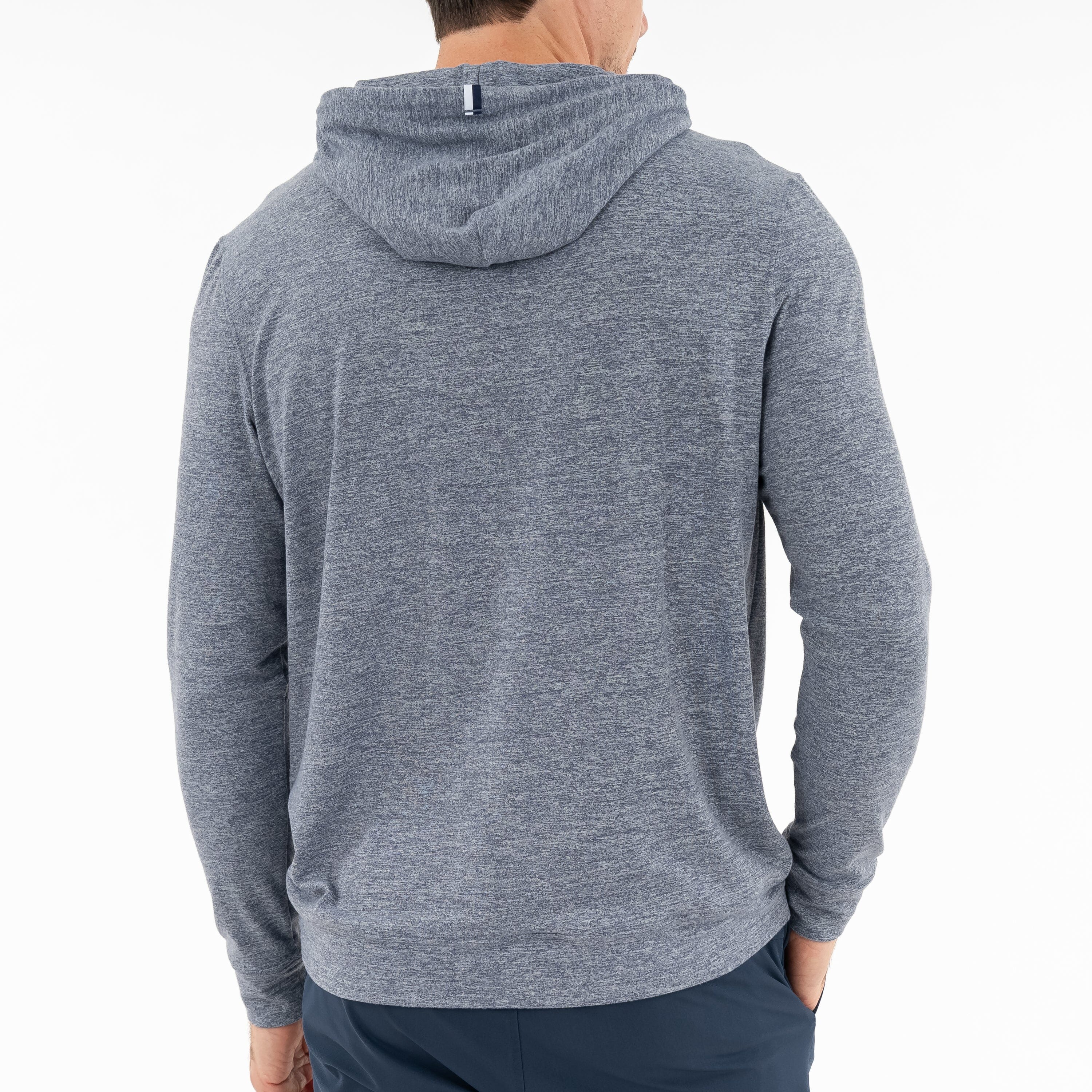 Hesi Performance Hoodie | Heather - Steel Grey/White - Image 4