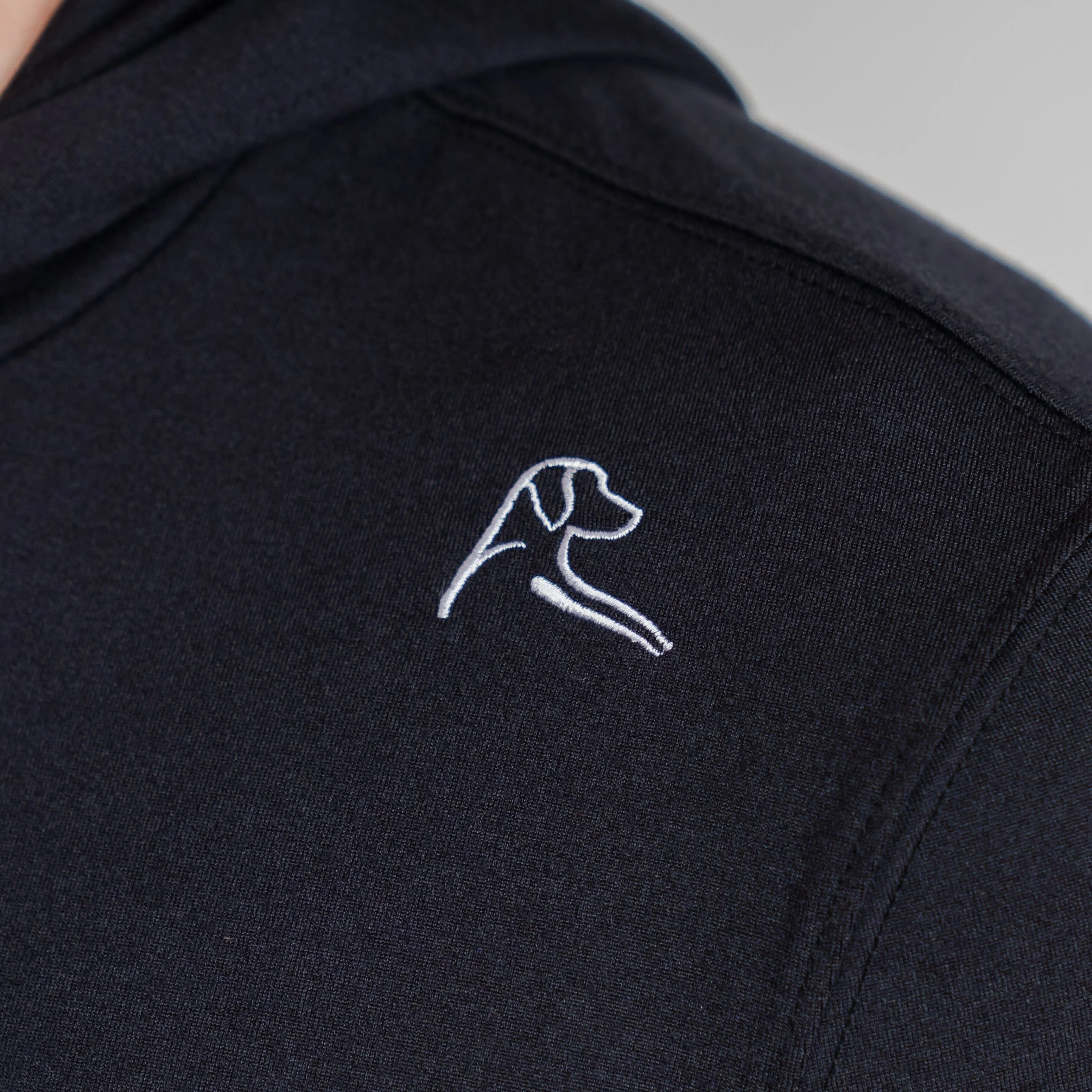 Hesi Performance Hoodie | Solid - Midnight Black - Image 3