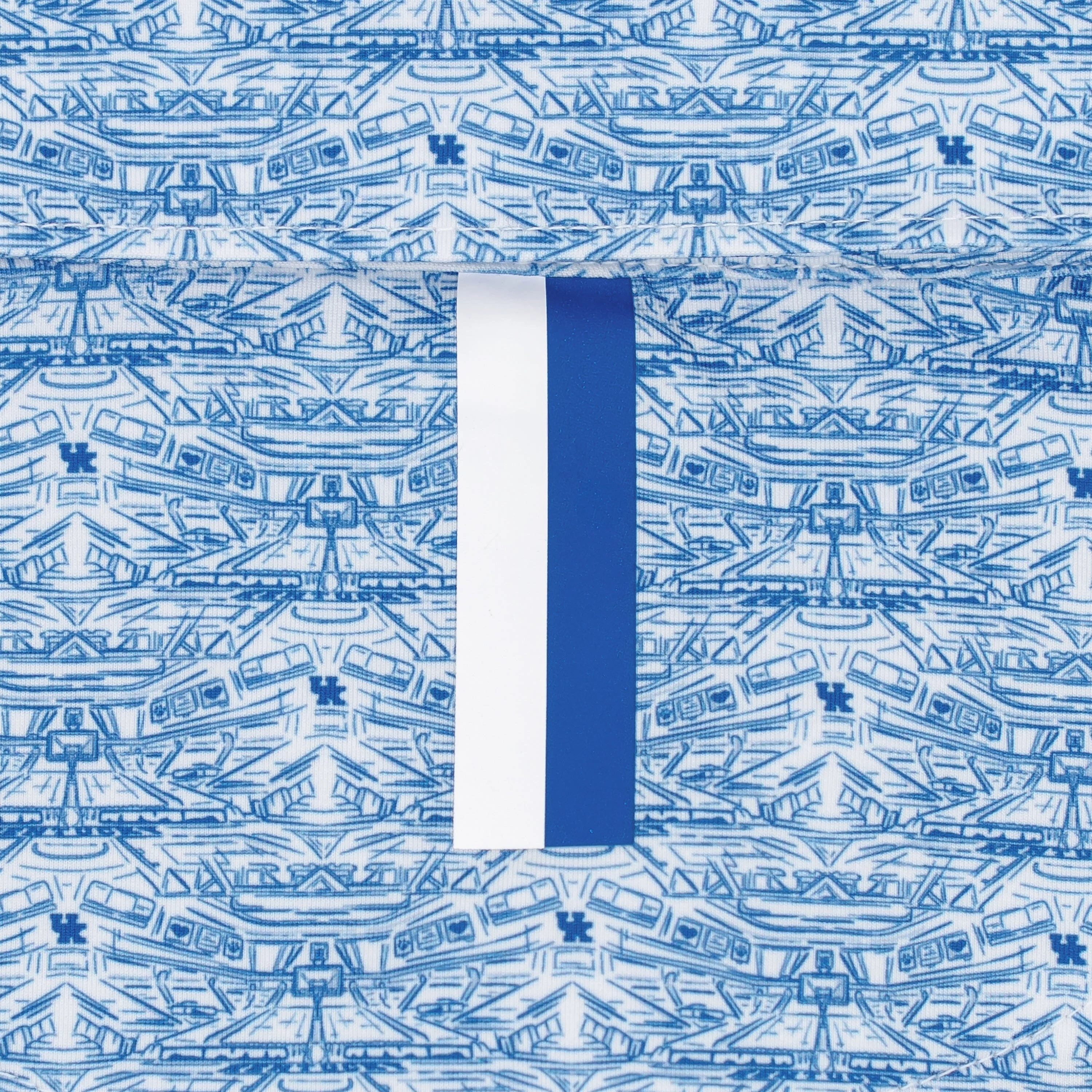 The Kentucky Rupp Arena | Collegiate Polo | The Kentucky Rupp Arena - White/Azure Blue - Image 4