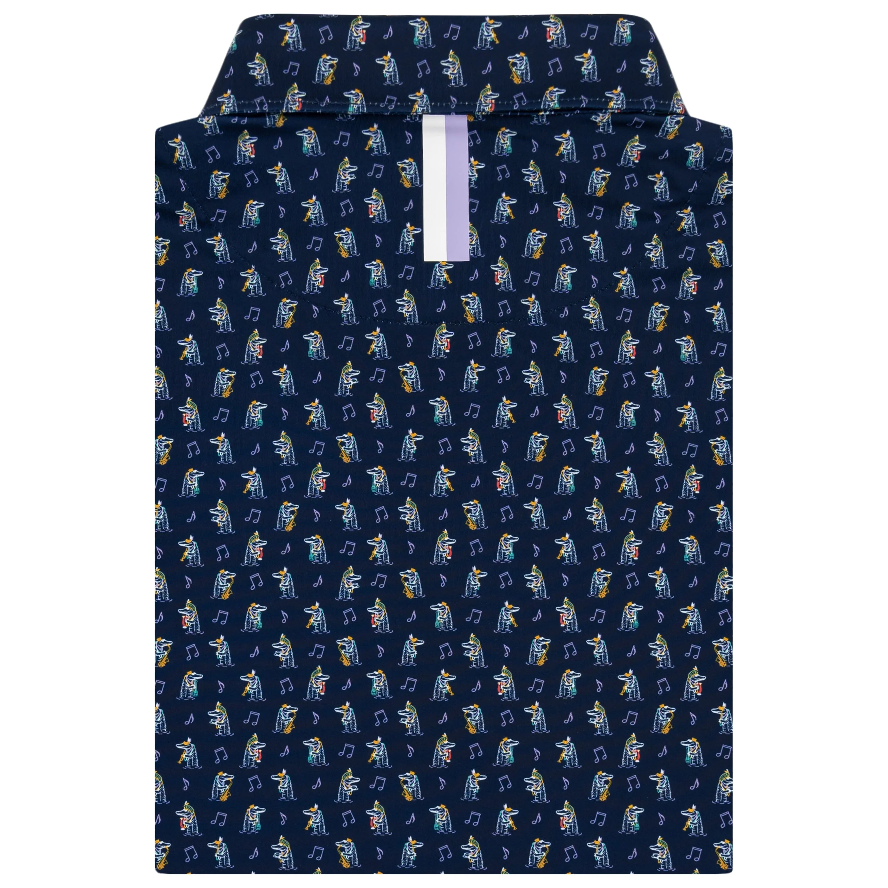 The King Gator | Performance Polo | The King Gator - Fleet Navy/White - Image 2