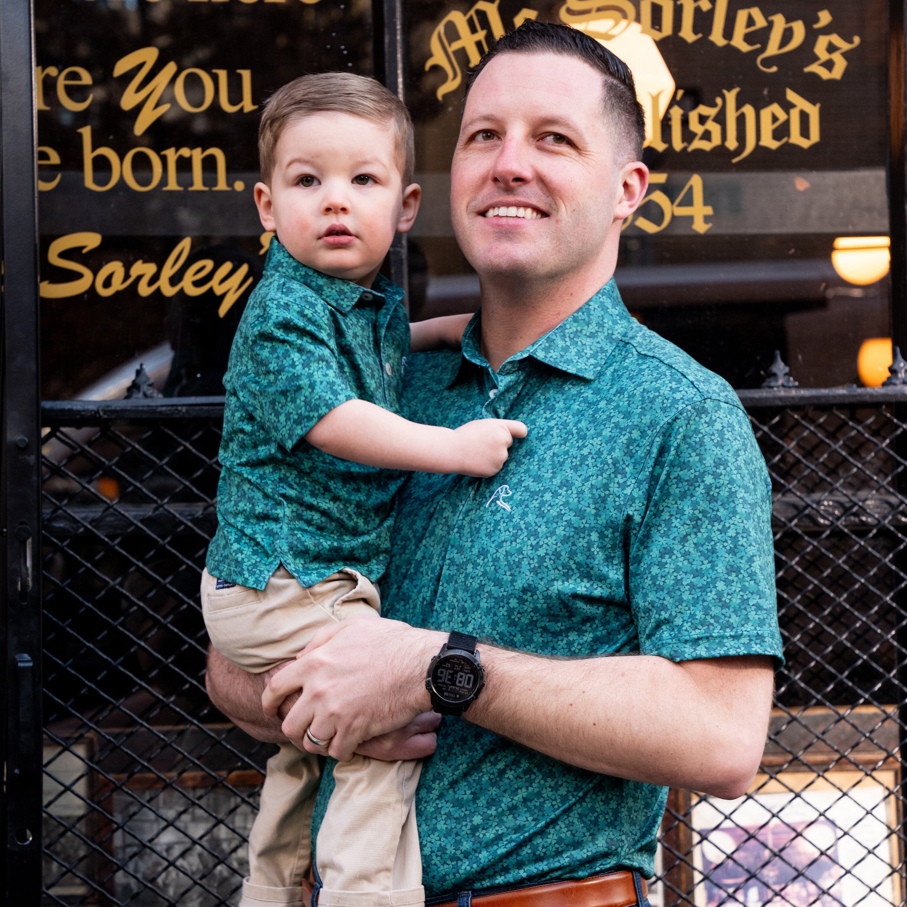 The Lil' Irish Camo | Performance Polo | The Irish Camo - Ponderosa Green - Image 5