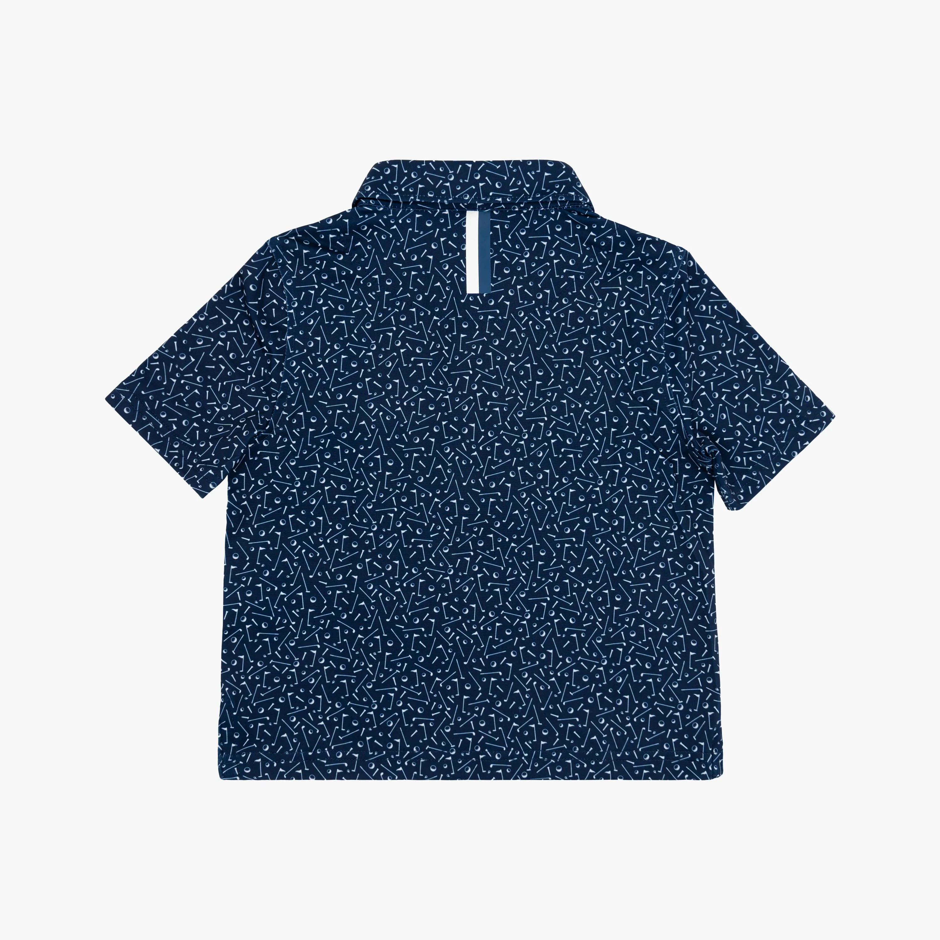 The Lil' Mulligan | Performance Polo | The Mulligan - Admiral Navy/White - Image 2