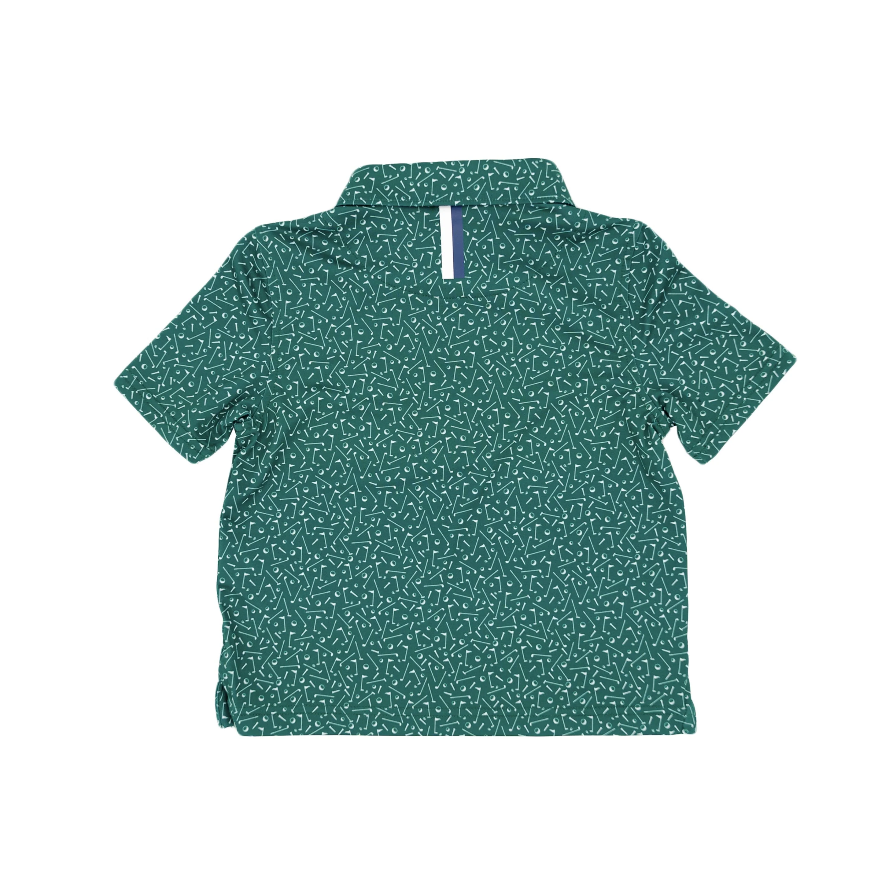 The Lil' Mulligan | Performance Polo | The Mulligan - Fairway Green/White - Image 2