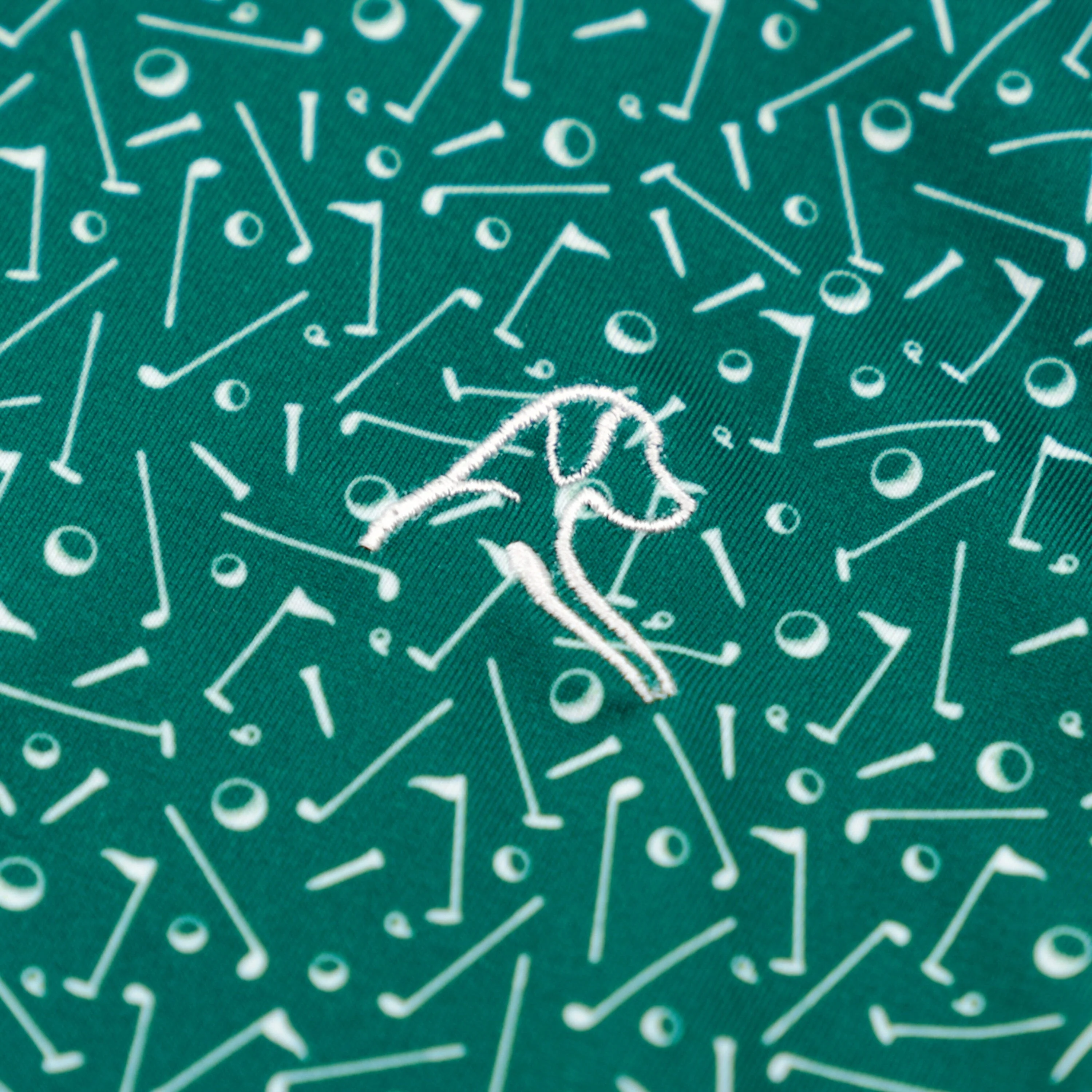 The Lil' Mulligan | Performance Polo | The Mulligan - Fairway Green/White - Image 3