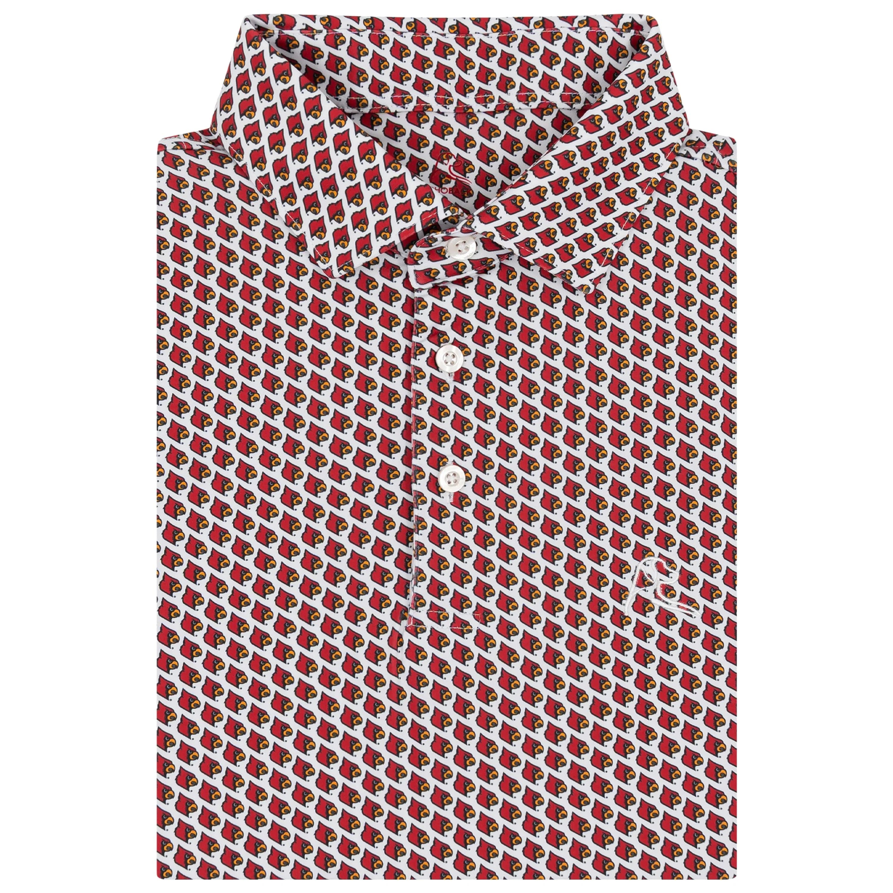 The Louisville Cards® | Collegiate Polo | The Louisville Cards® - White/Roar Red