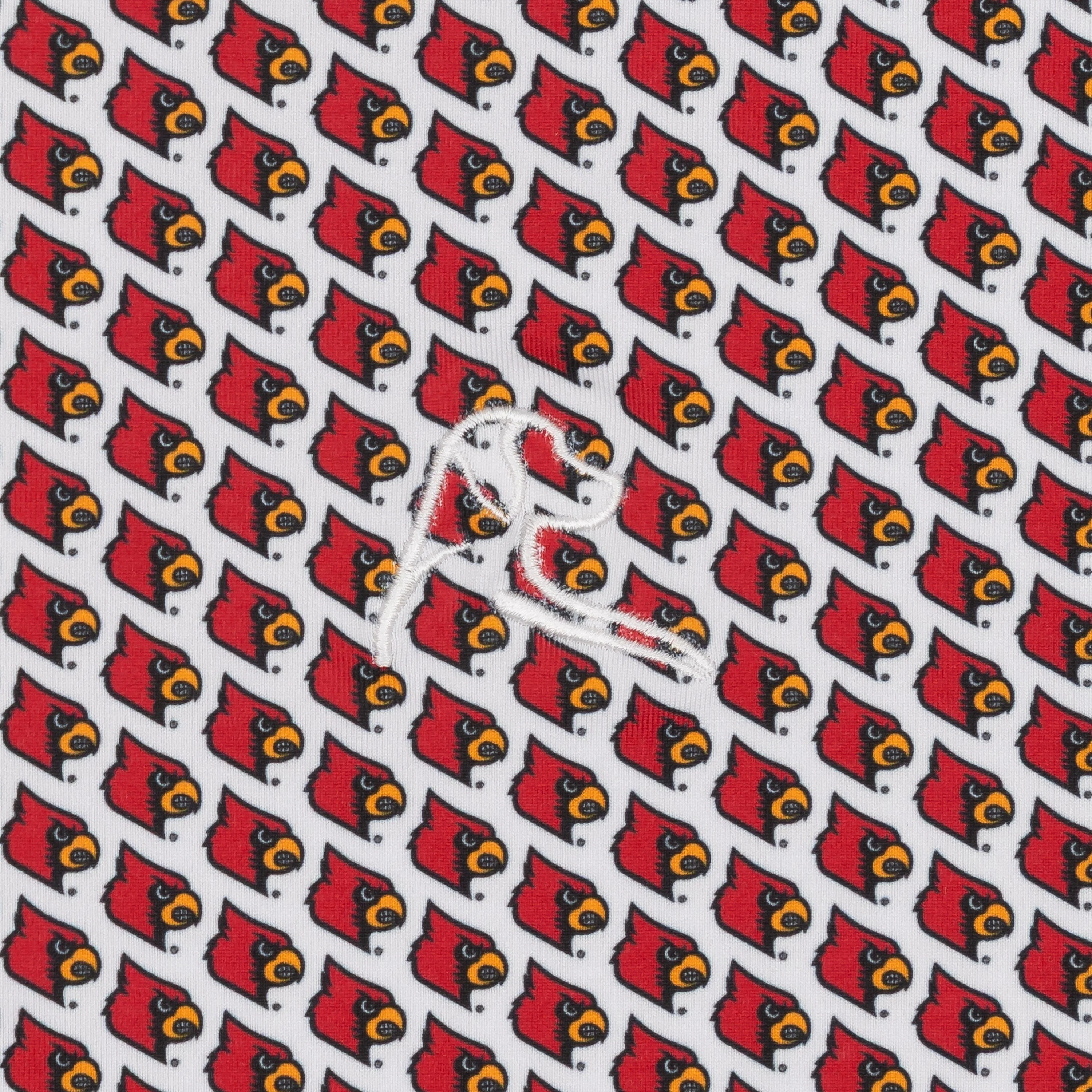 The Louisville Cards® | Collegiate Polo | The Louisville Cards® - White/Roar Red - Image 3