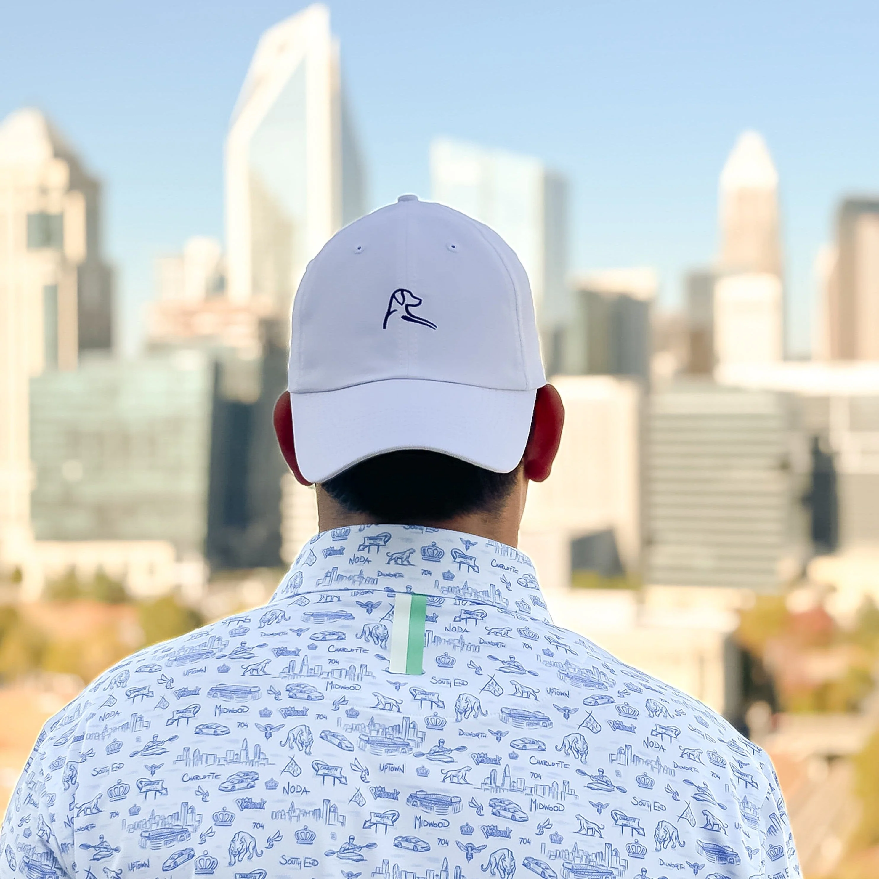The Mint City | Performance Polo | The Mint City - Caicos Blue/White - Image 5