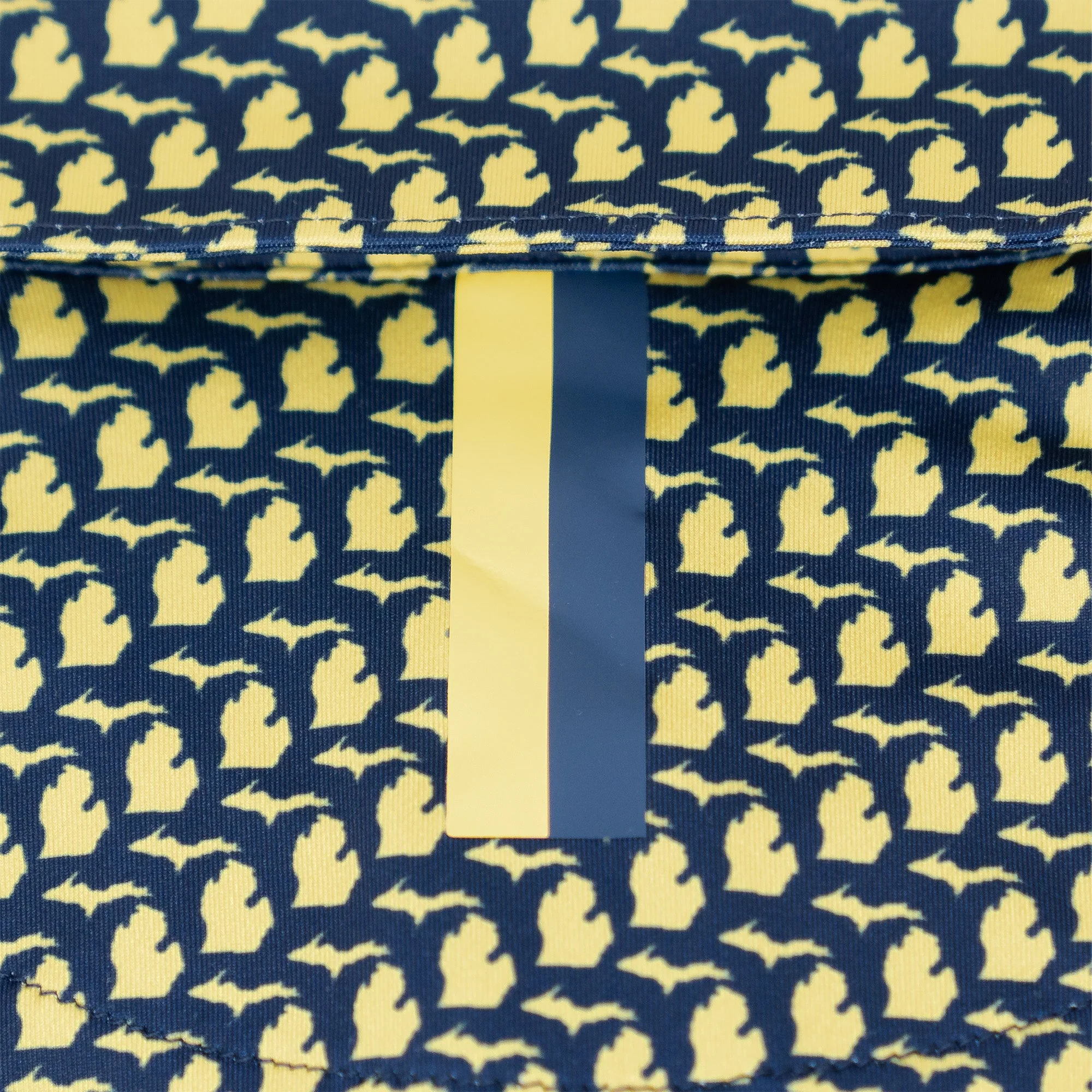 The Mitten | Performance Polo | The Mitten - Lemon Yellow/Admiral Navy - Image 4