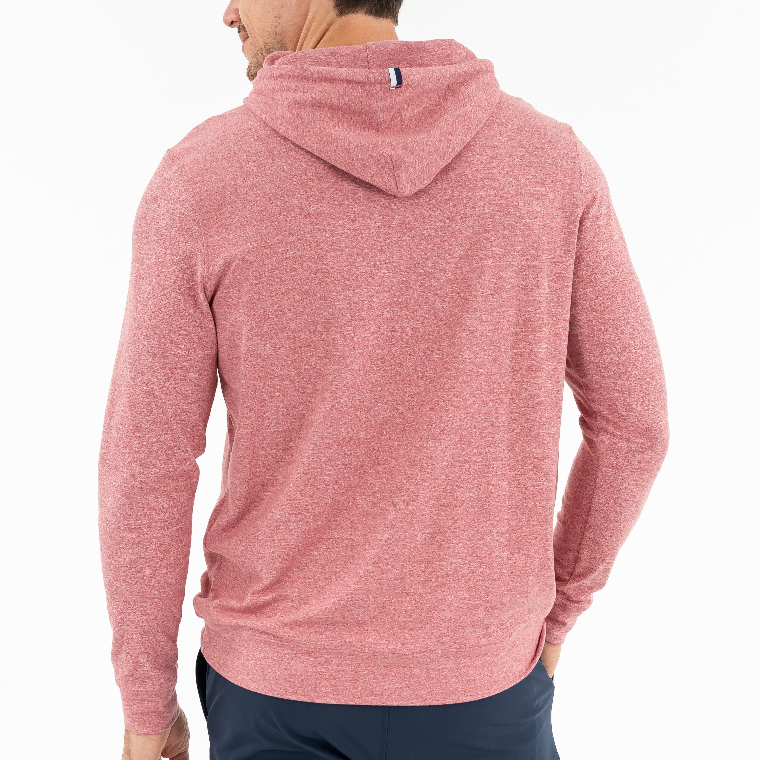 Hesi Performance Hoodie | Heather - Red Card Red/White - Image 3