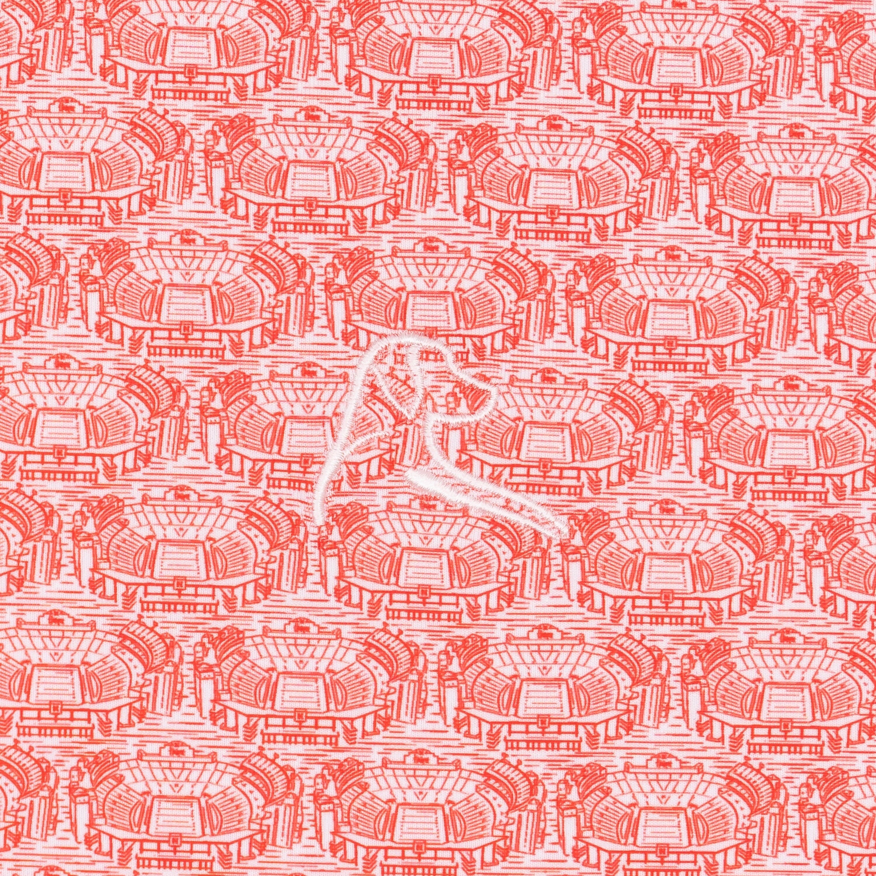 The Nebraska Sea Of Red | Collegiate Polo | The Nebraska Sea Of Red - White/Cherry Red - Image 3