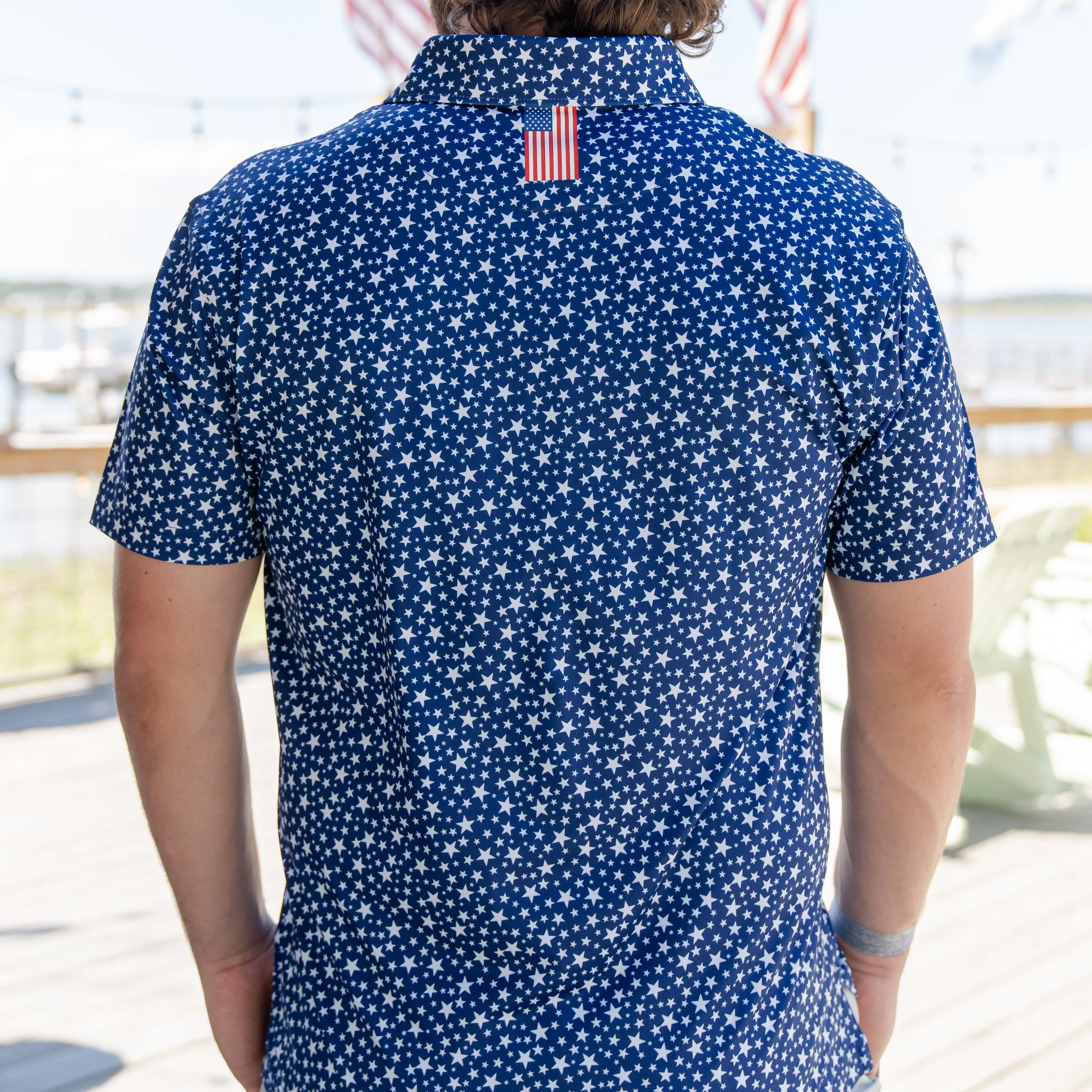 The Stars | Performance Polo | The Stars - Patriot Blue/White - USA - Image 5