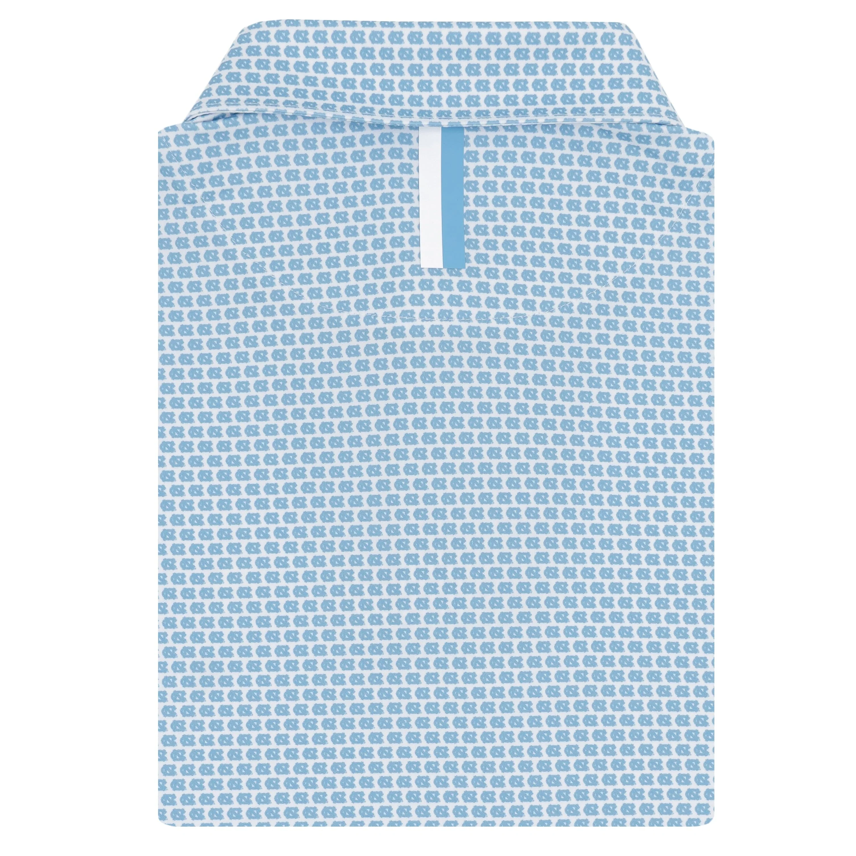The UNC Tar Heel™ | Collegiate Polo | The UNC Tar Heel™ - White/Powder Blue - Image 2