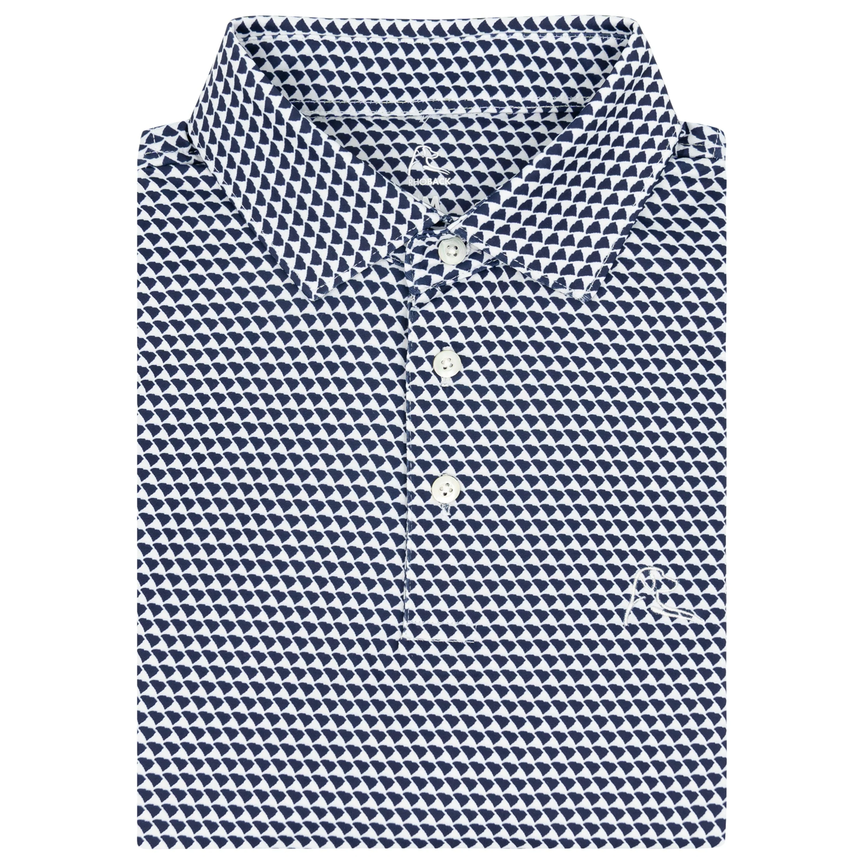 The Hushpuppy | Performance Polo | The Hushpuppy - Admiral Navy/White - SC