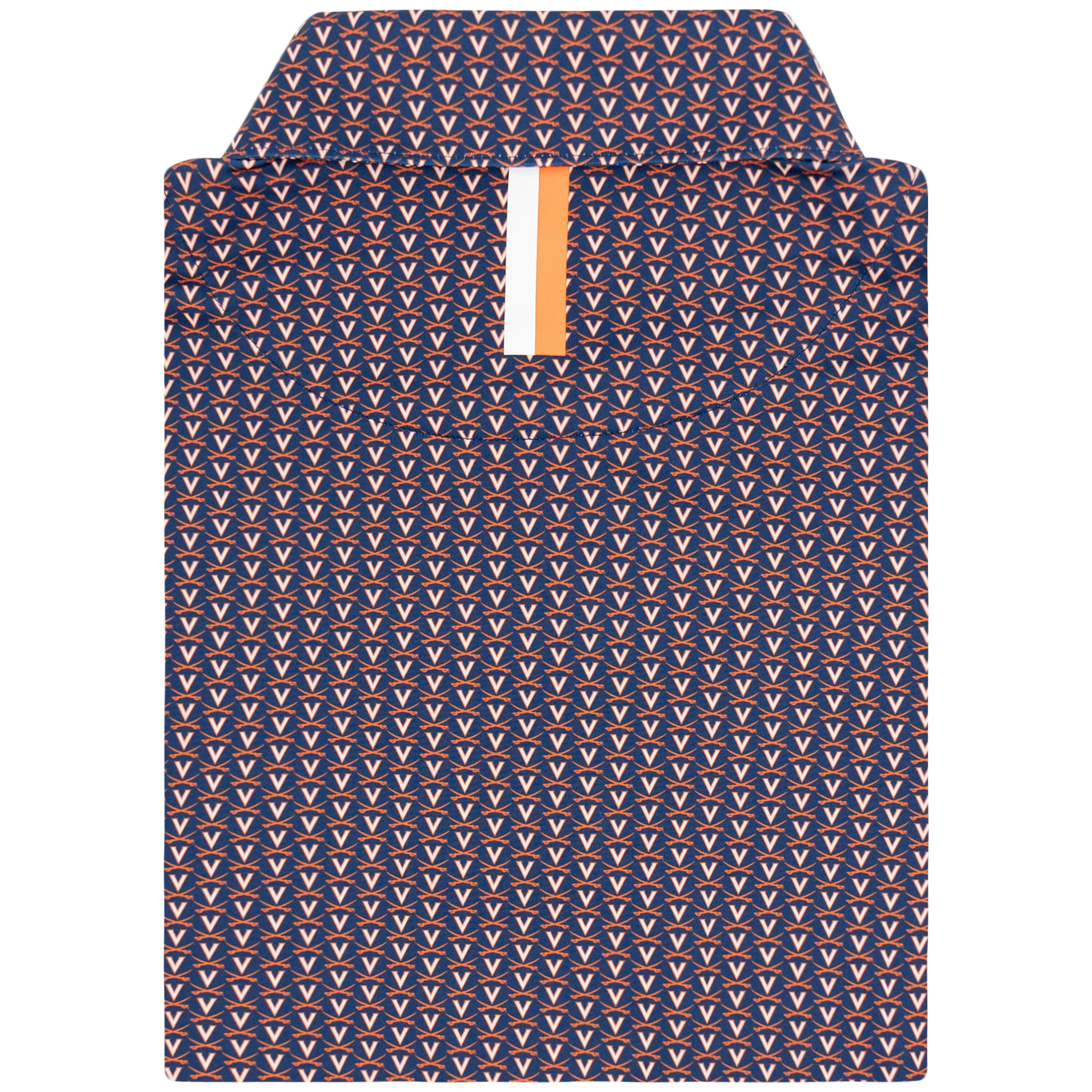 The UVA V-Sabre | Collegiate Polo | The UVA V-Sabre - Admiral Navy/Blaze Orange - Image 2