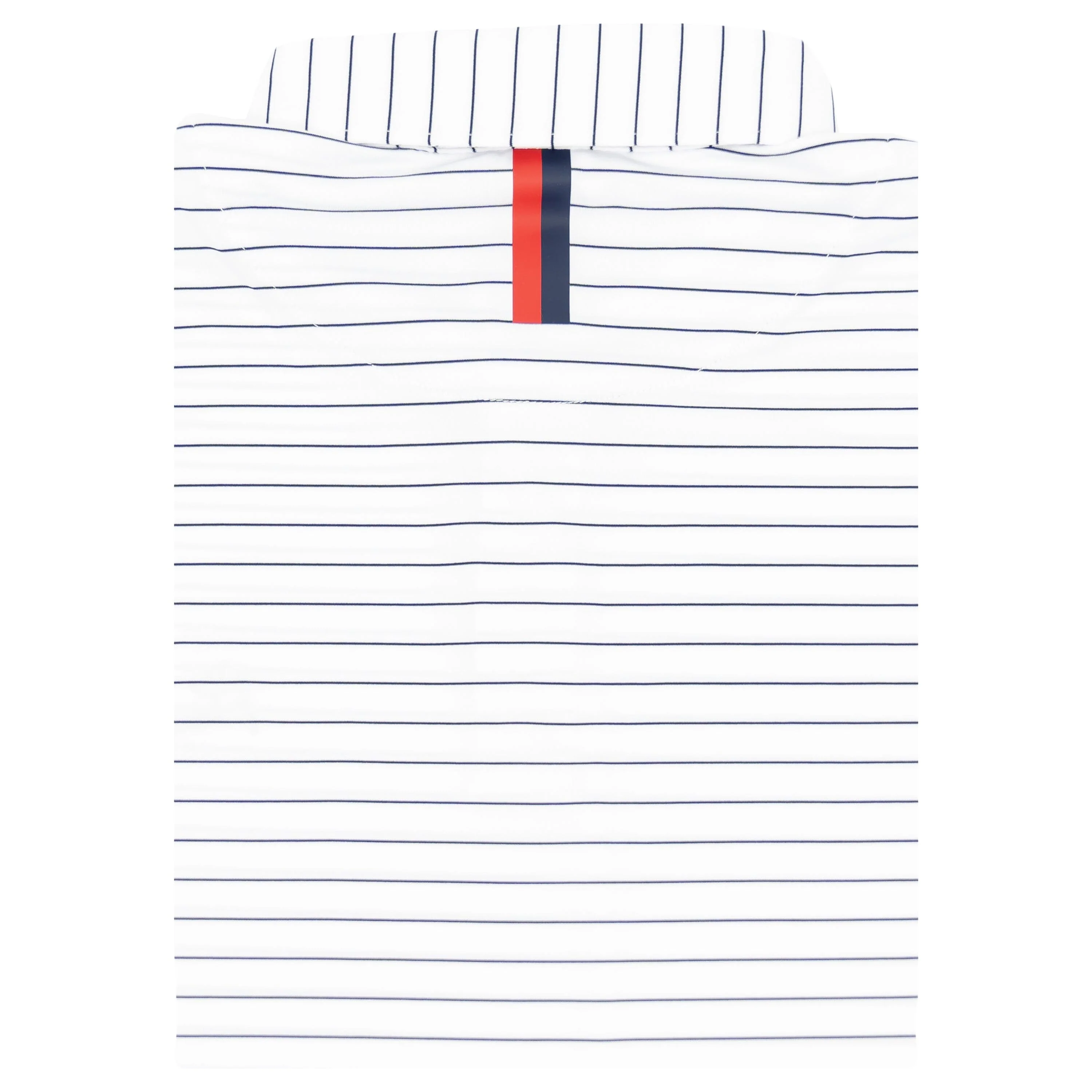 The Captain Stripe | Performance Polo | The Captain Stripe - White/Fleet Navy - Image 2