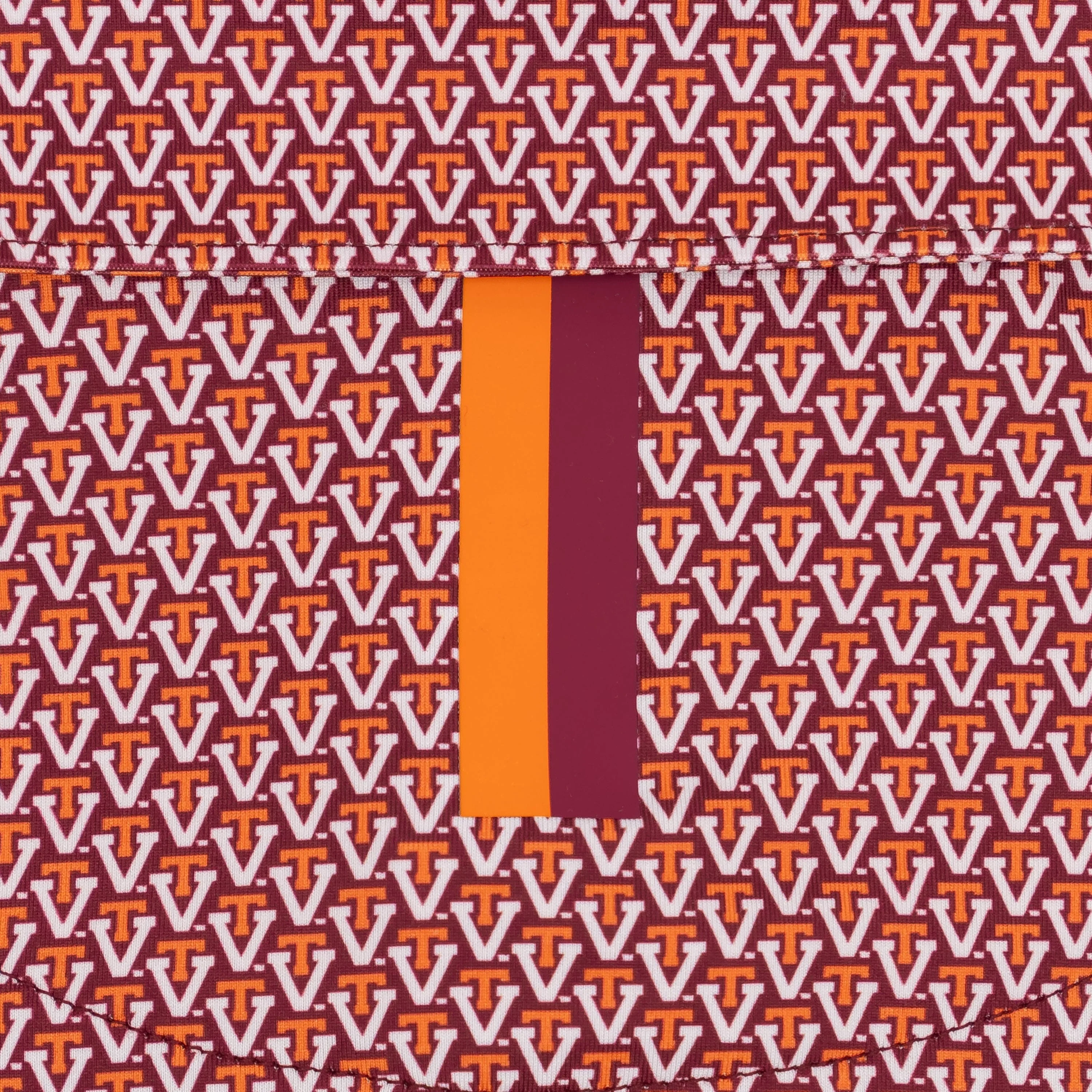 The Virginia Tech Hokies® | Collegiate Polo | The Virginia Tech Hokies® - Dark Maroon/White - Image 4