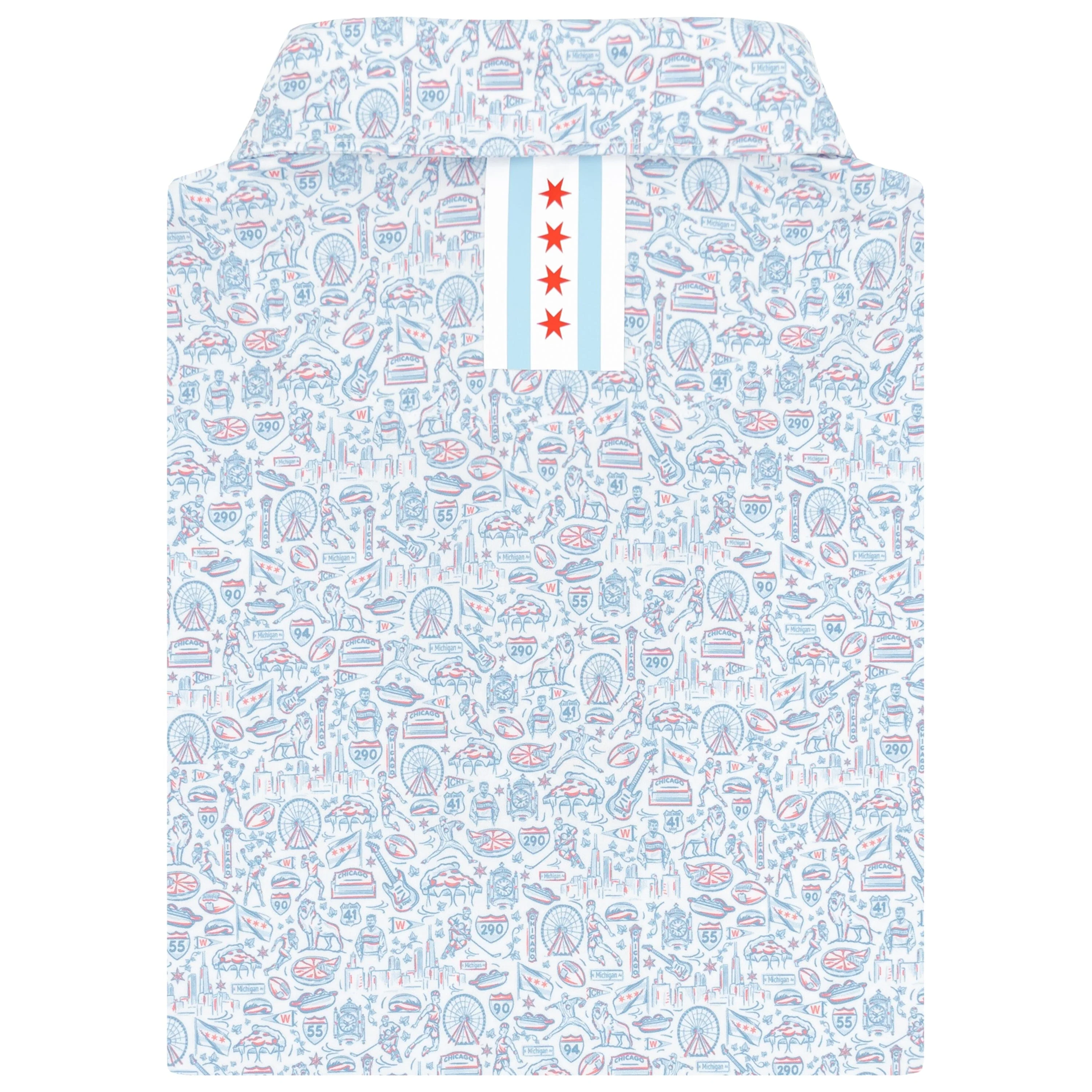 The Windy City | Performance Polo | The Windy City - White - CHI - Image 2