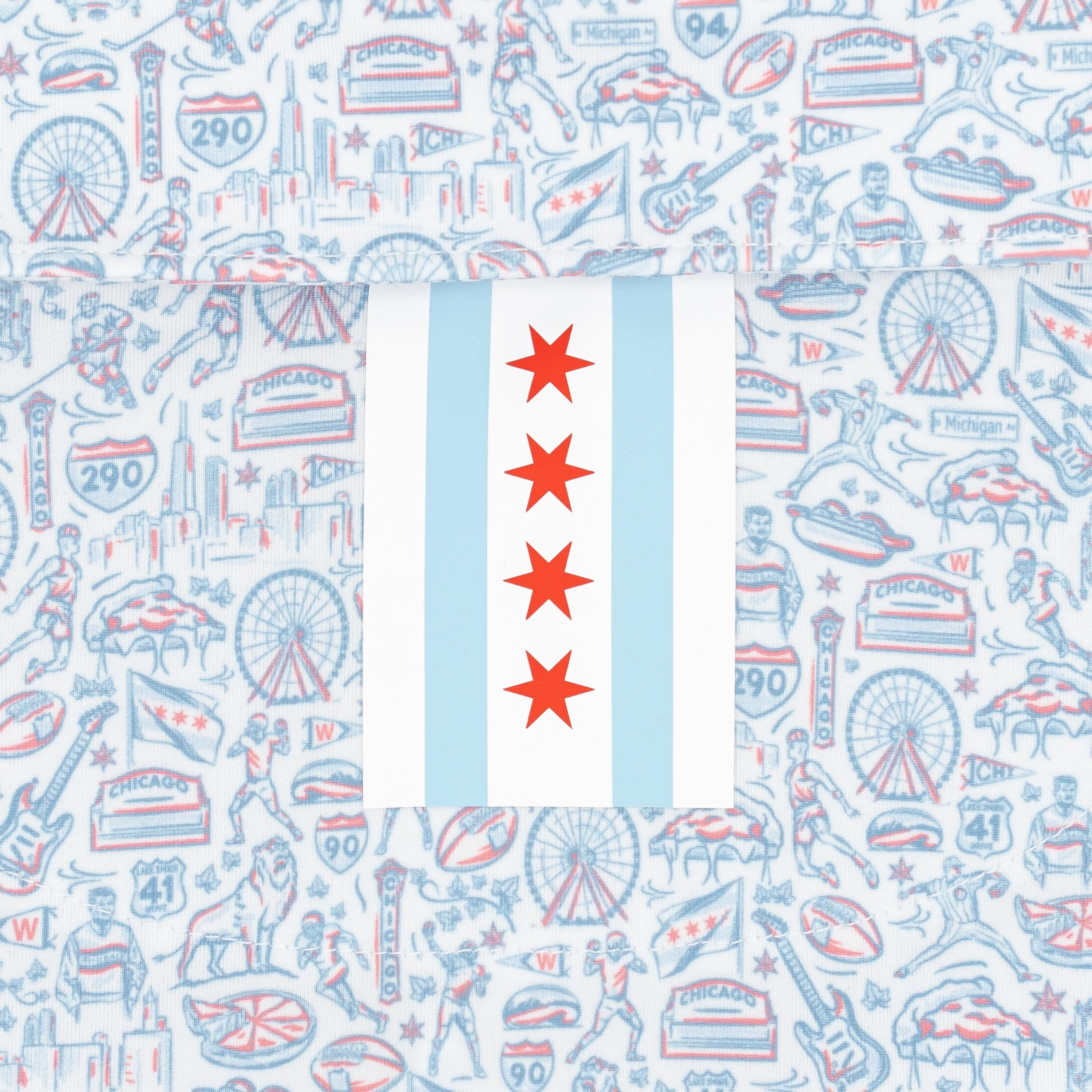 The Windy City | Performance Polo | The Windy City - White - CHI - Image 4
