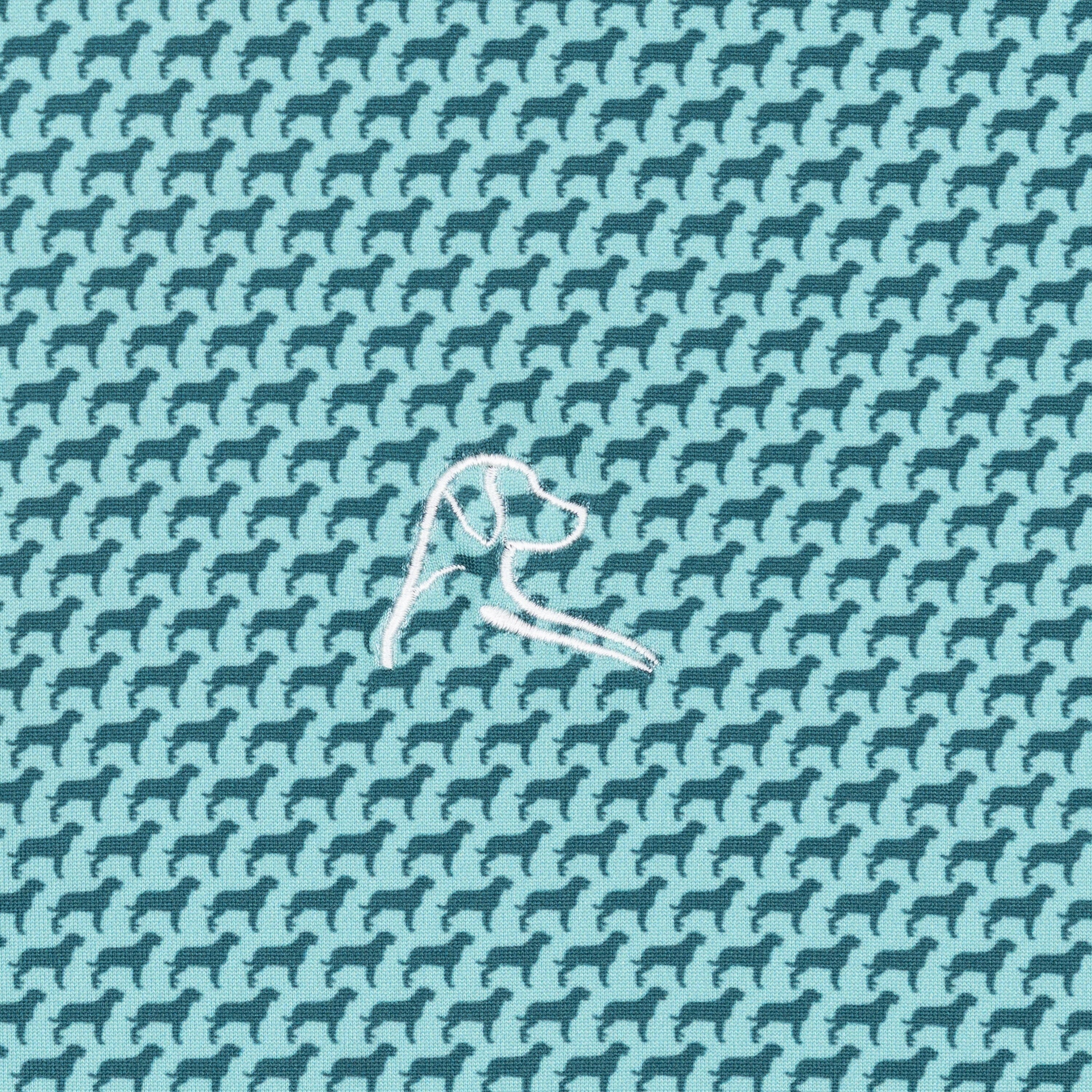The Lil' Tail Wagger | Performance Polo | The Tail Wagger - Antigua Green/Jungle Green - Image 3
