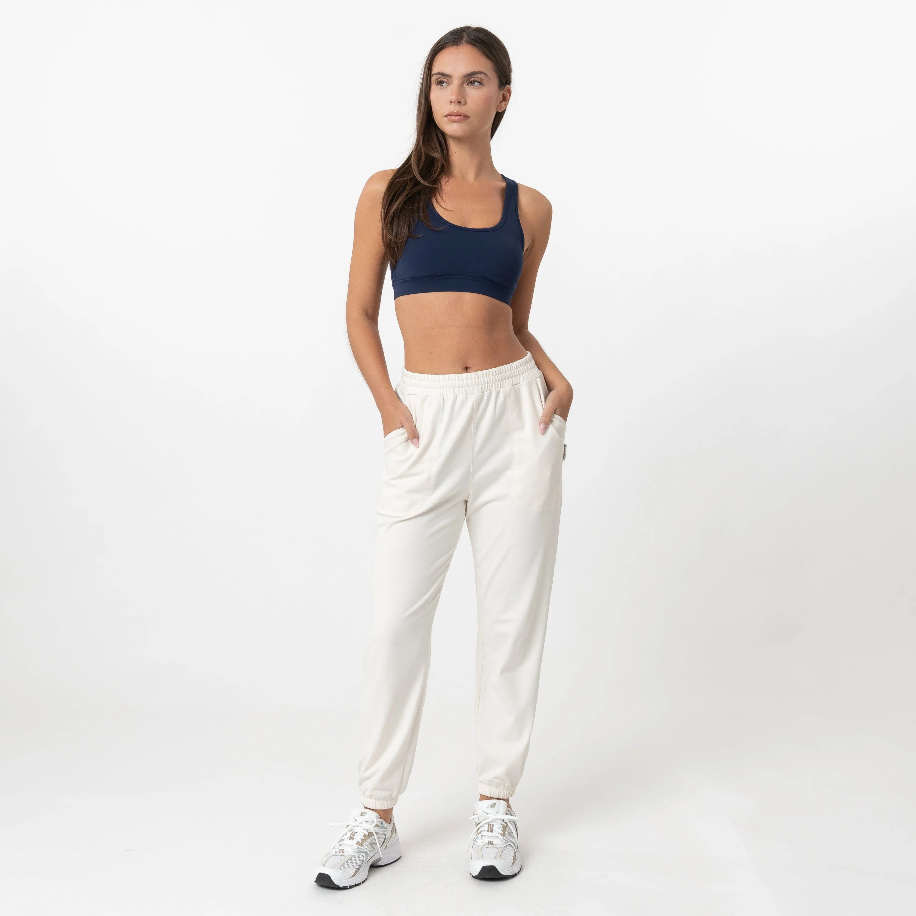 Tempo Ease Jogger | Heather - Ivory/Parchment White - Image 5