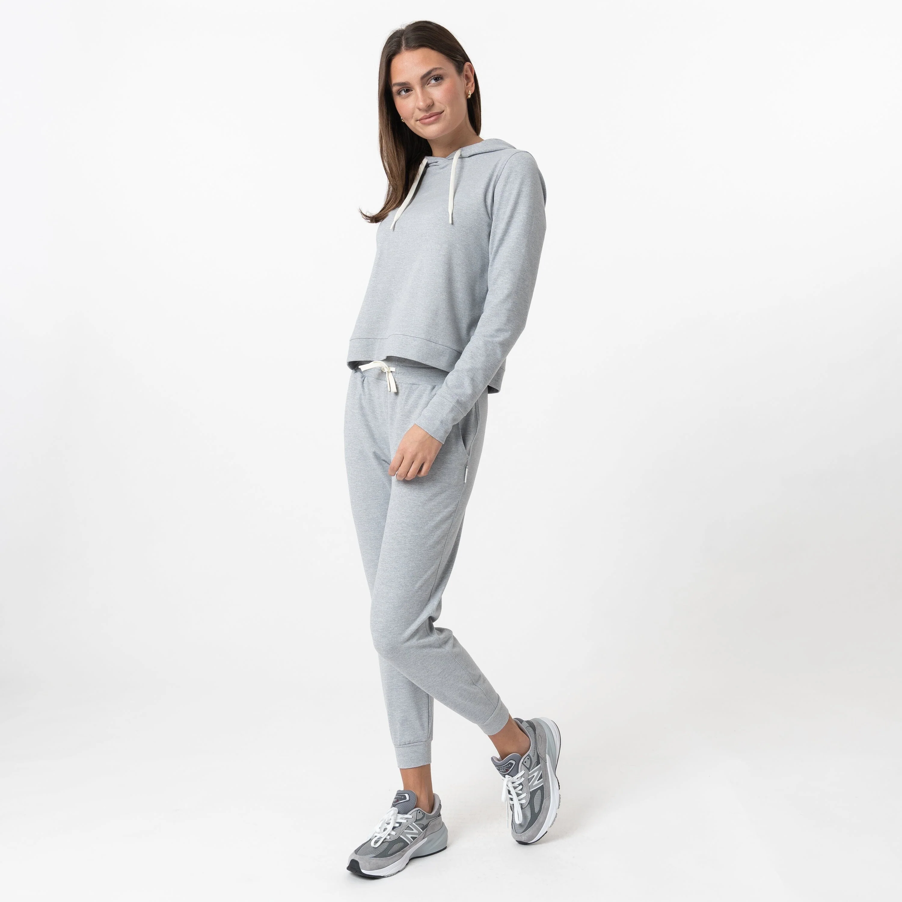 Tempo Performance Jogger | Heather - Stainless Steel/White - Image 5