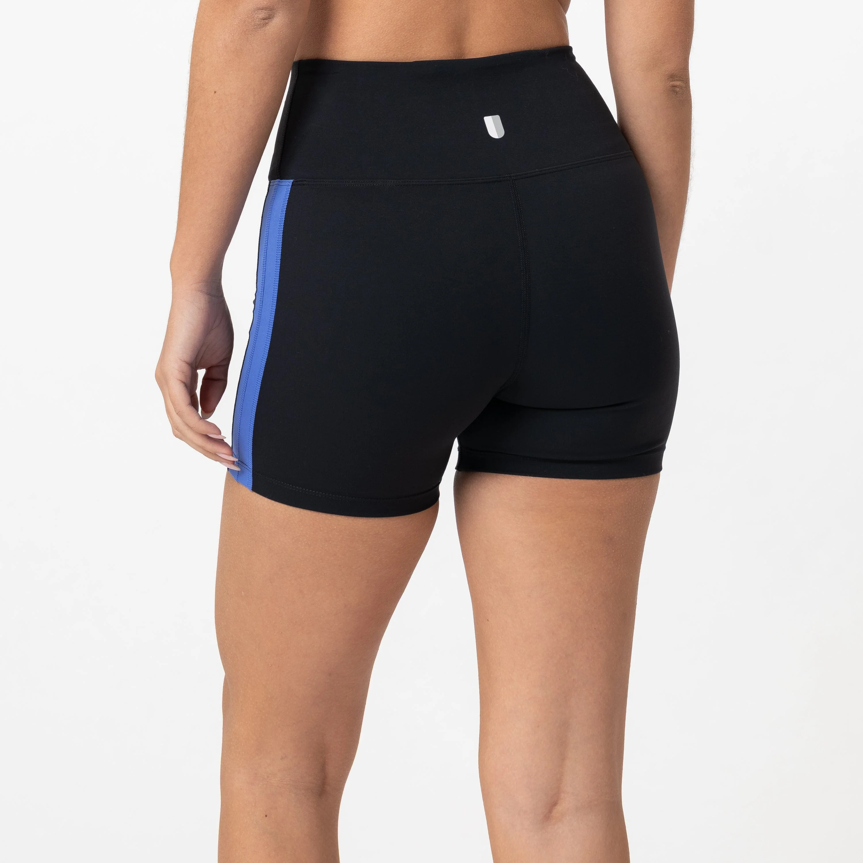 Vista Biker Short | Solid - Midnight Black - Bunker Blue - Image 3