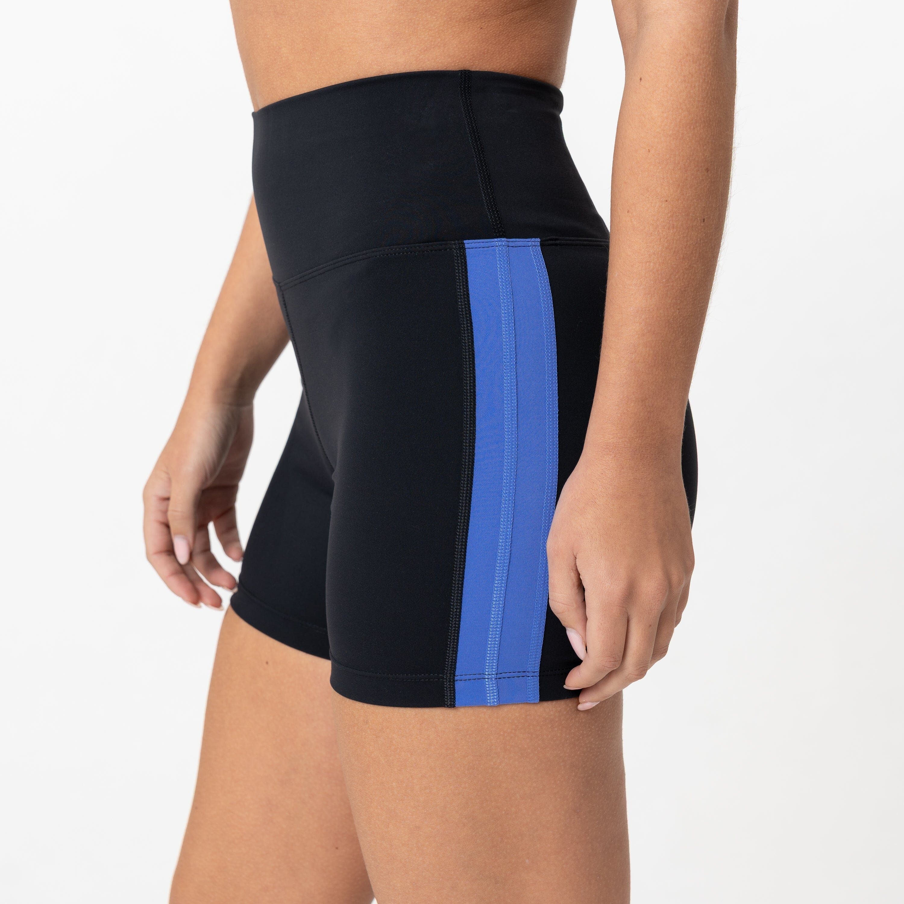 Vista Biker Short | Solid - Midnight Black - Bunker Blue - Image 5