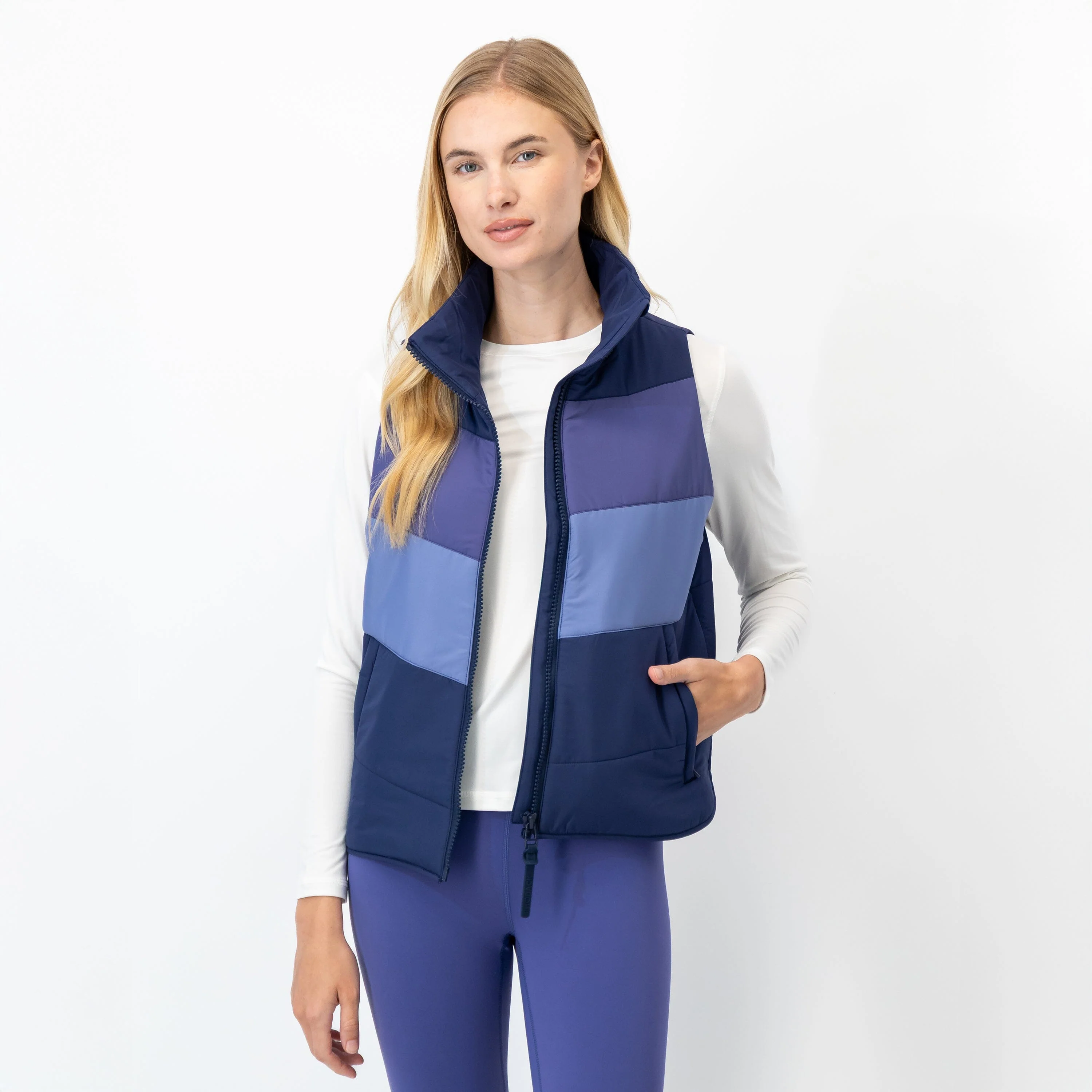 Cisco Insulated Vest | The Sunset Block - Fleet Navy/Flag Blue/Dusk Blue - Image 4