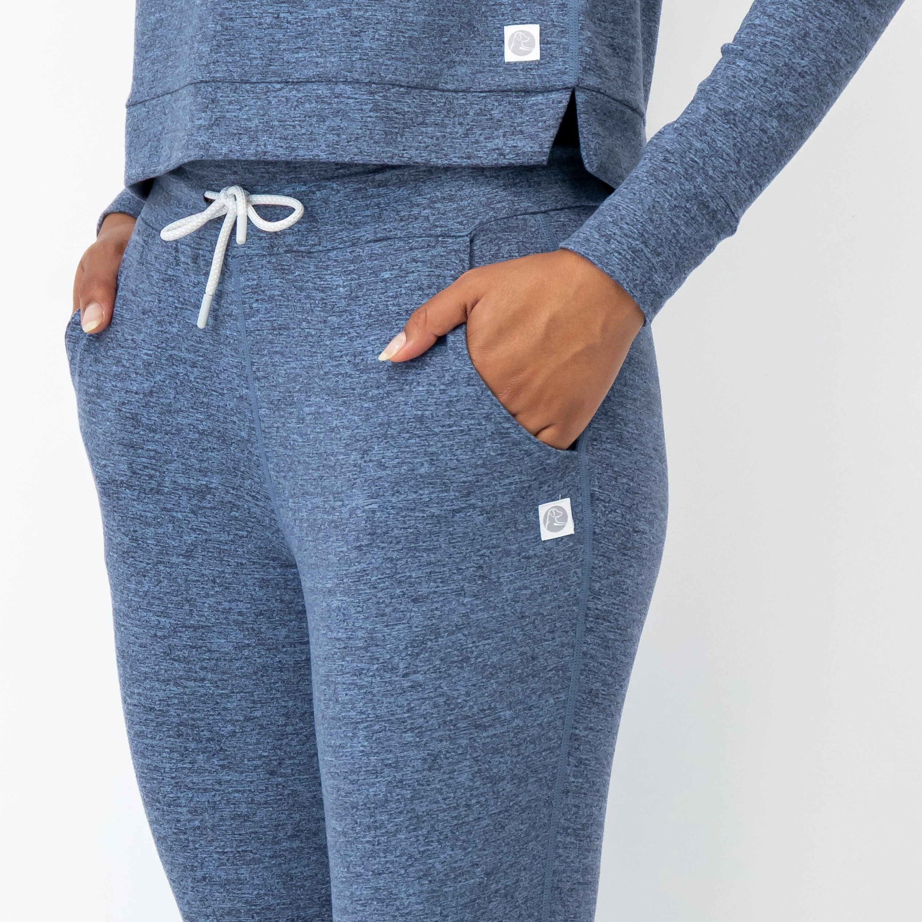 Tempo Performance Jogger | Heather - Zone Blue/Fleet Navy - Image 3