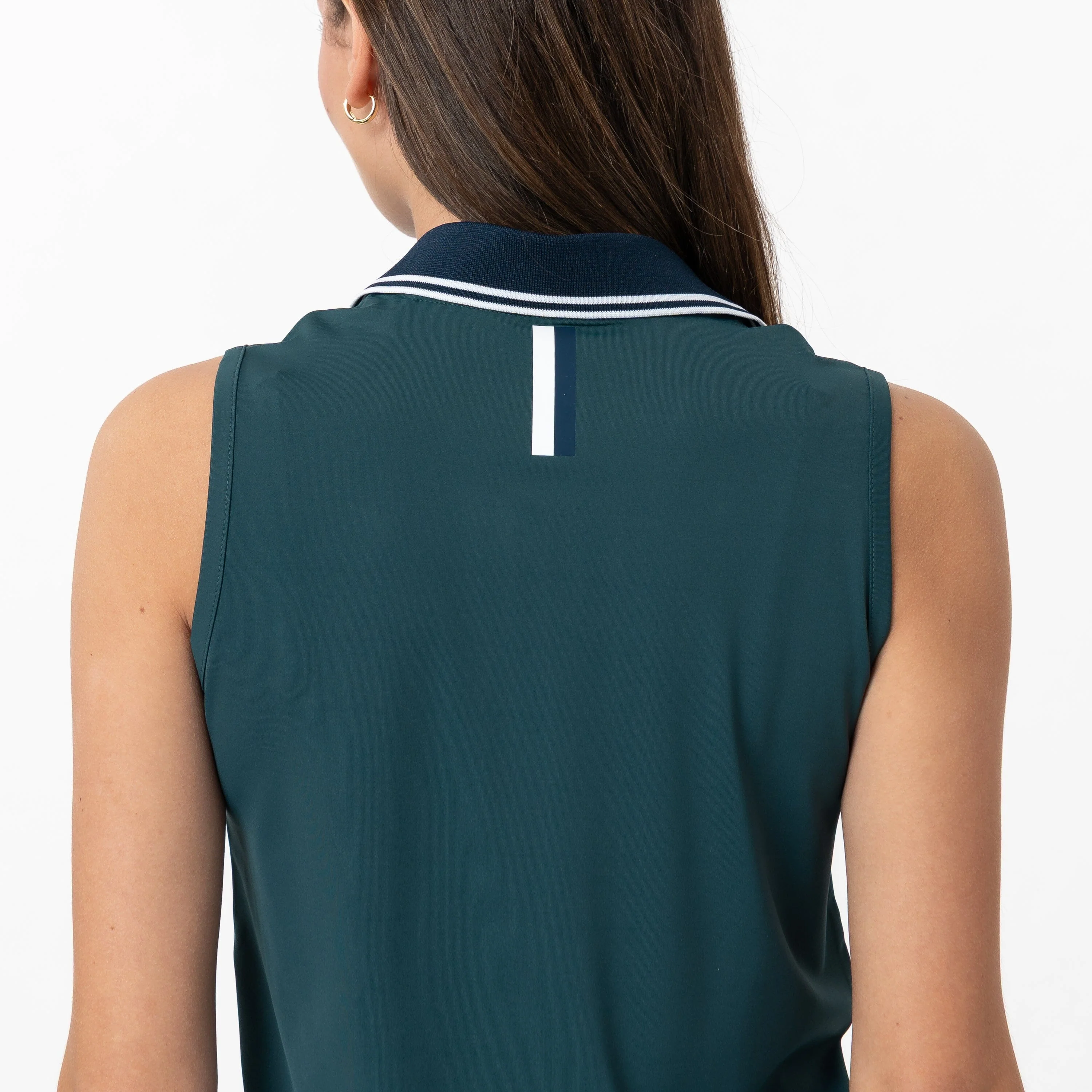 Brooke Sleeveless Performance Polo | Solid - Ponderosa Green - Image 3