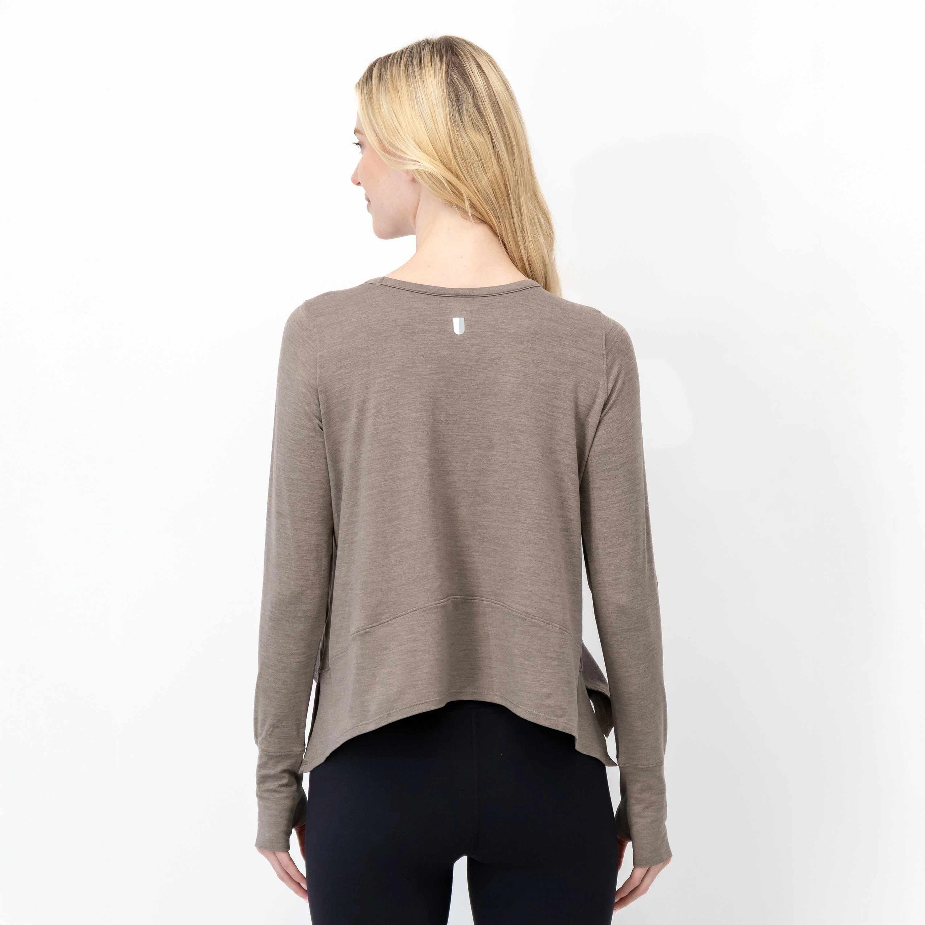 Drift Long Sleeve Flowy Tee | Heather - Greyhawk/Greyhawk - Image 3