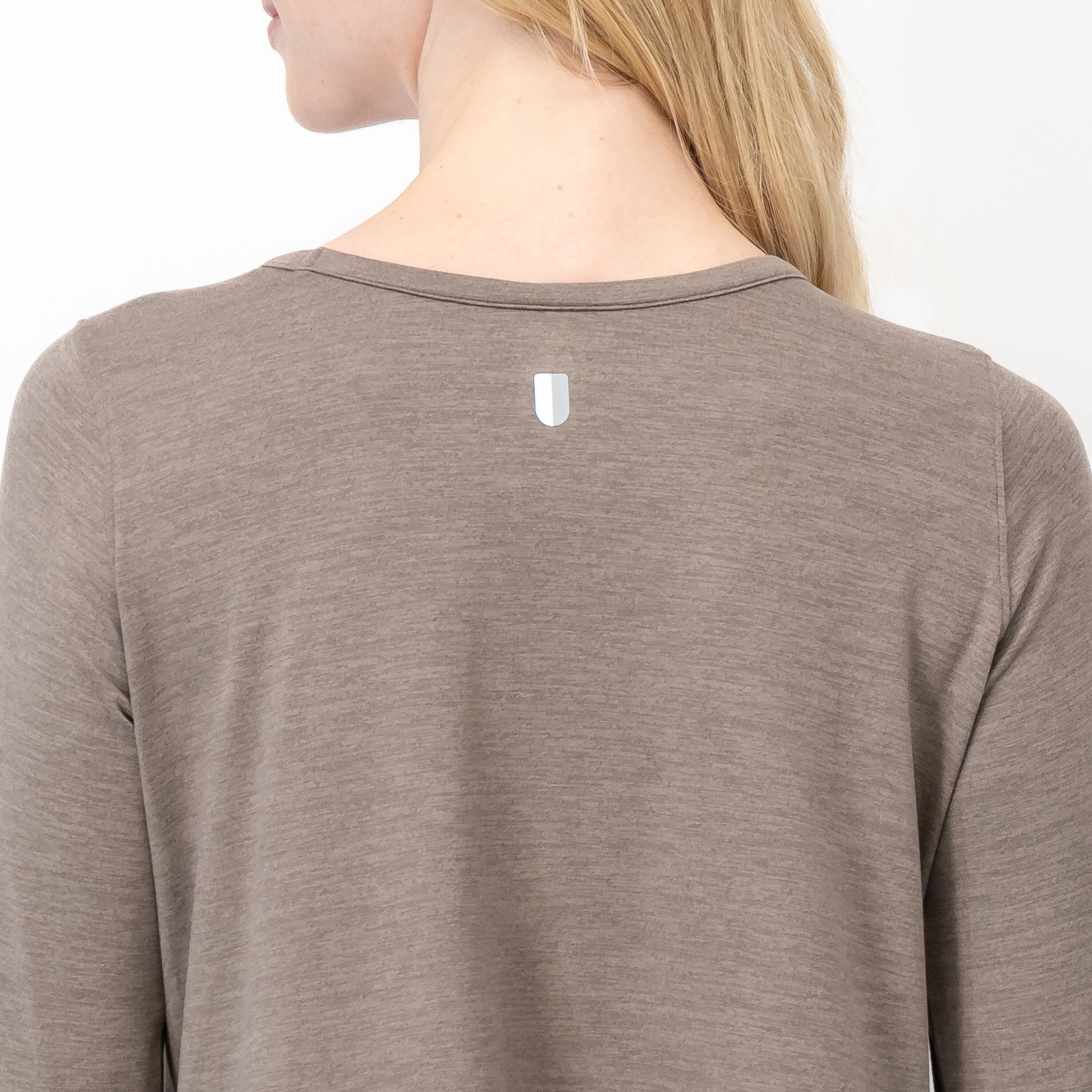 Drift Long Sleeve Flowy Tee | Heather - Greyhawk/Greyhawk - Image 4