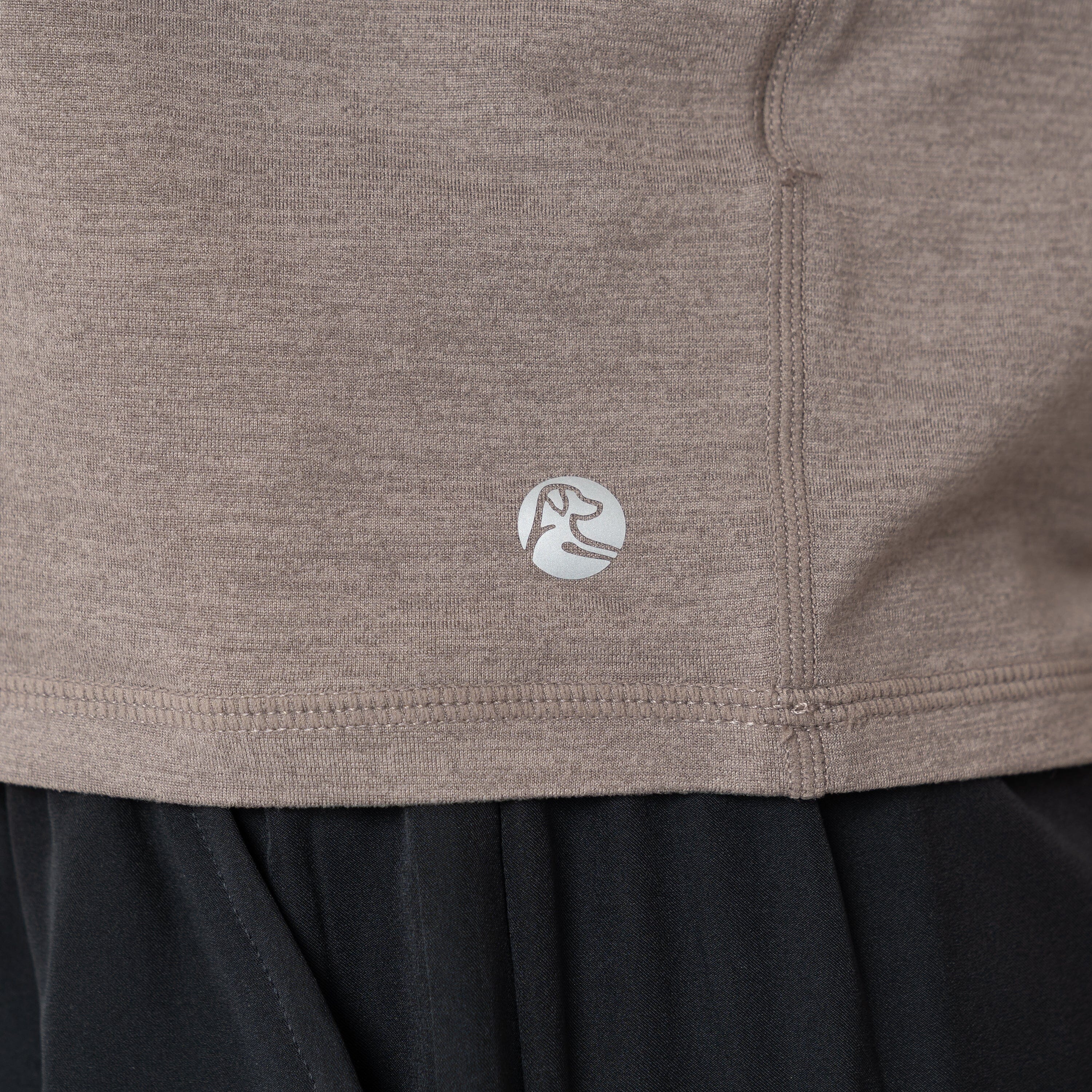 Drift Performance Crop Tee | Heather - Greyhawk/Greyhawk - Image 3