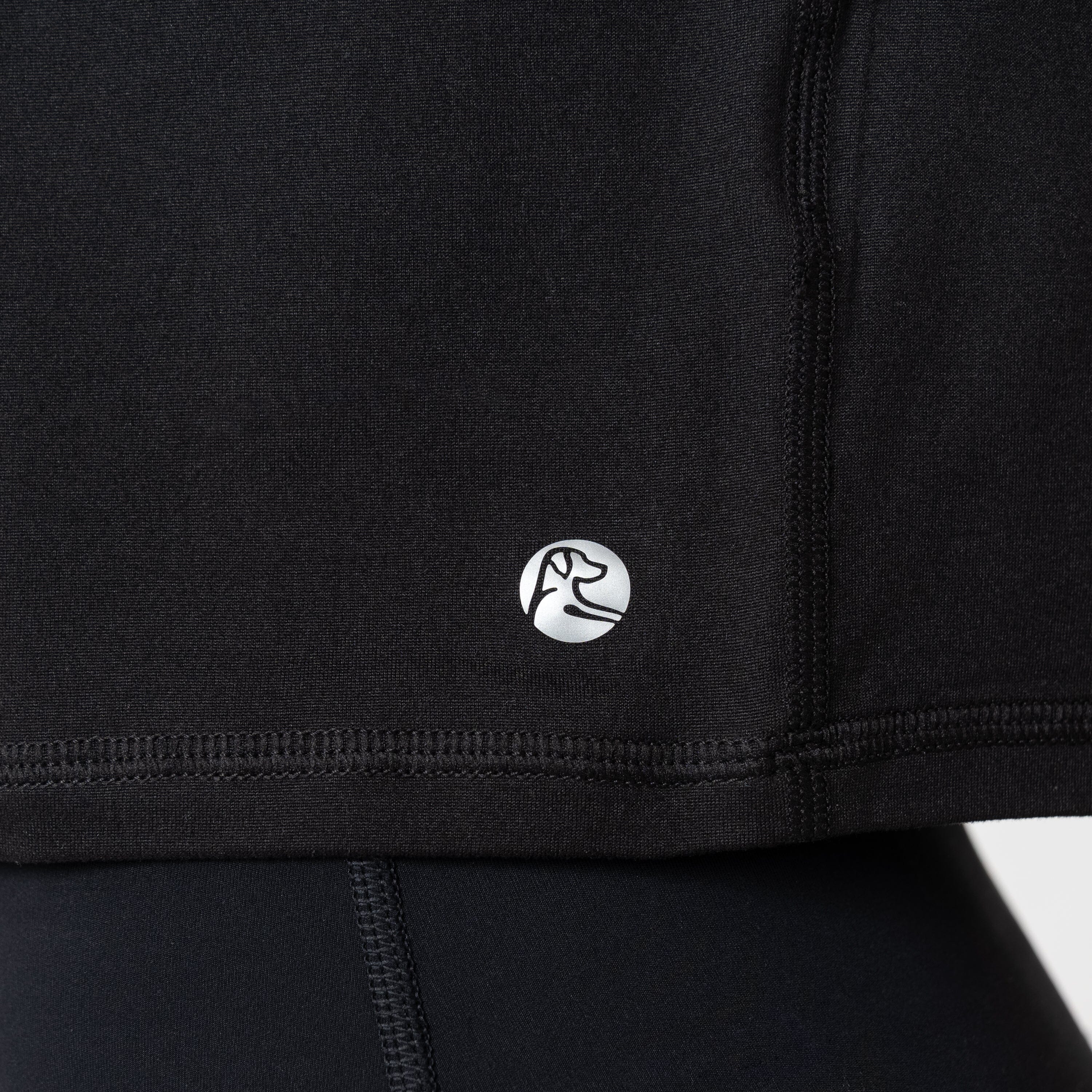 Drift Performance Crop Tee | Solid - Midnight Black - Image 3