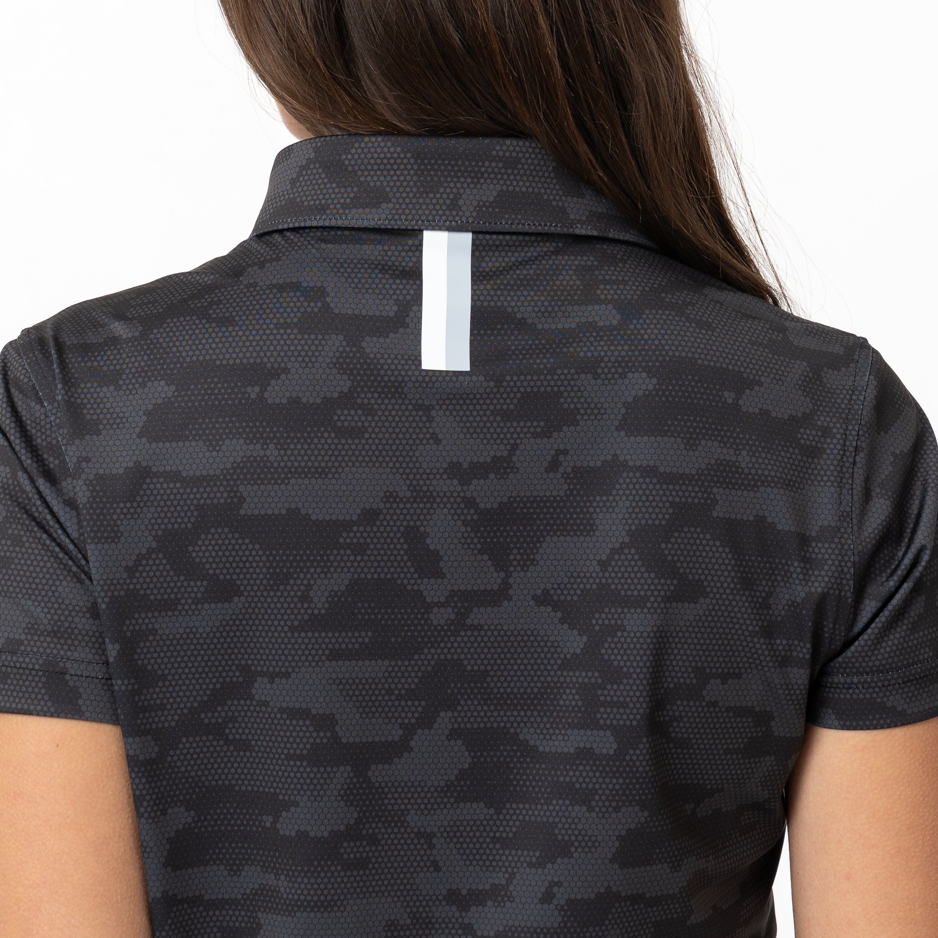 Hex Camo Performance Polo | The Hex Camo - Black - Image 3