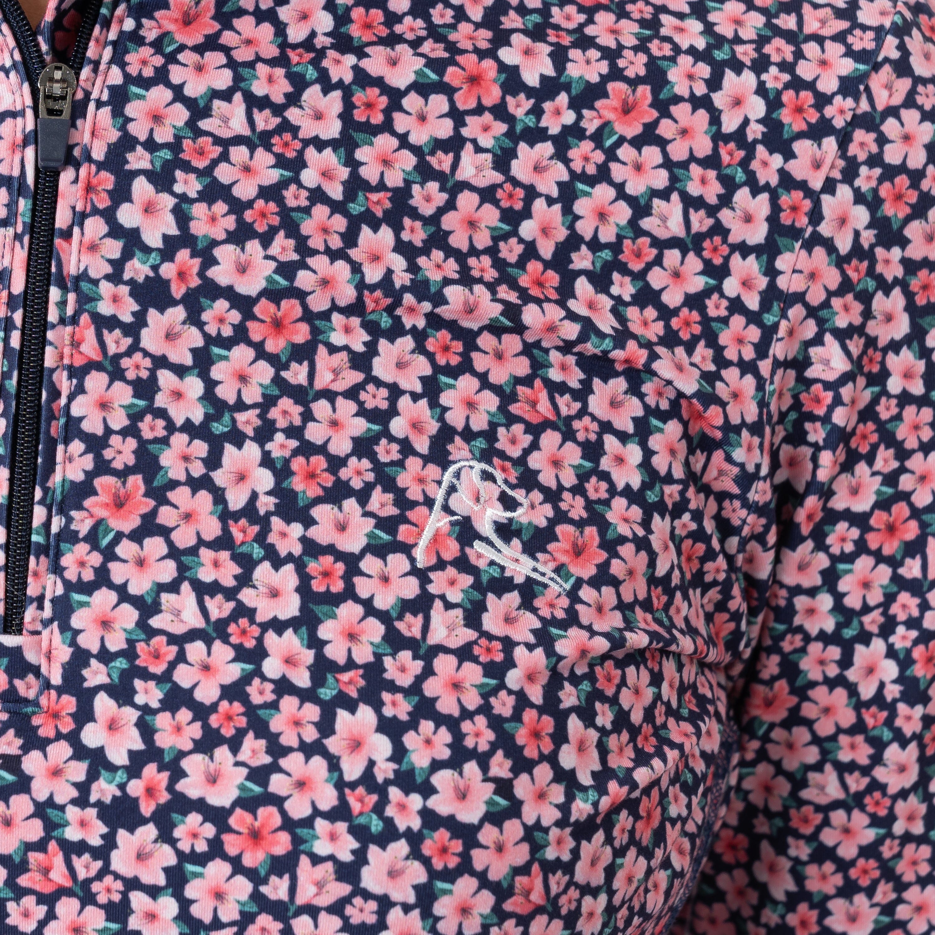 Azalea 2.0 Performance Q-Zip | The Azalea 2.0 - Fleet Navy/Blossom Pink - Image 4