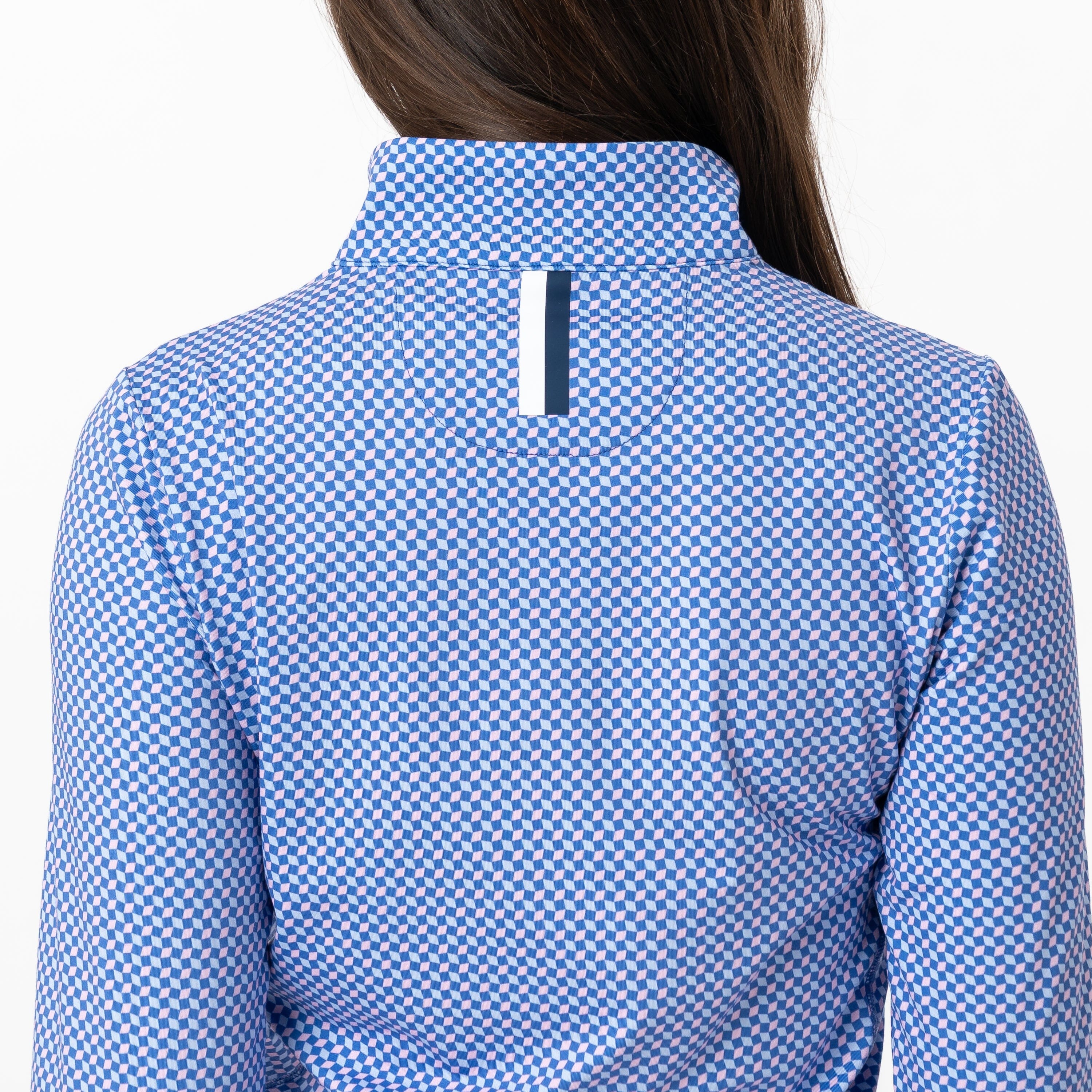 Mirage Performance Q-Zip | The Mirage - Bunker Blue/Lotus Pink/Baby Blue - Image 3