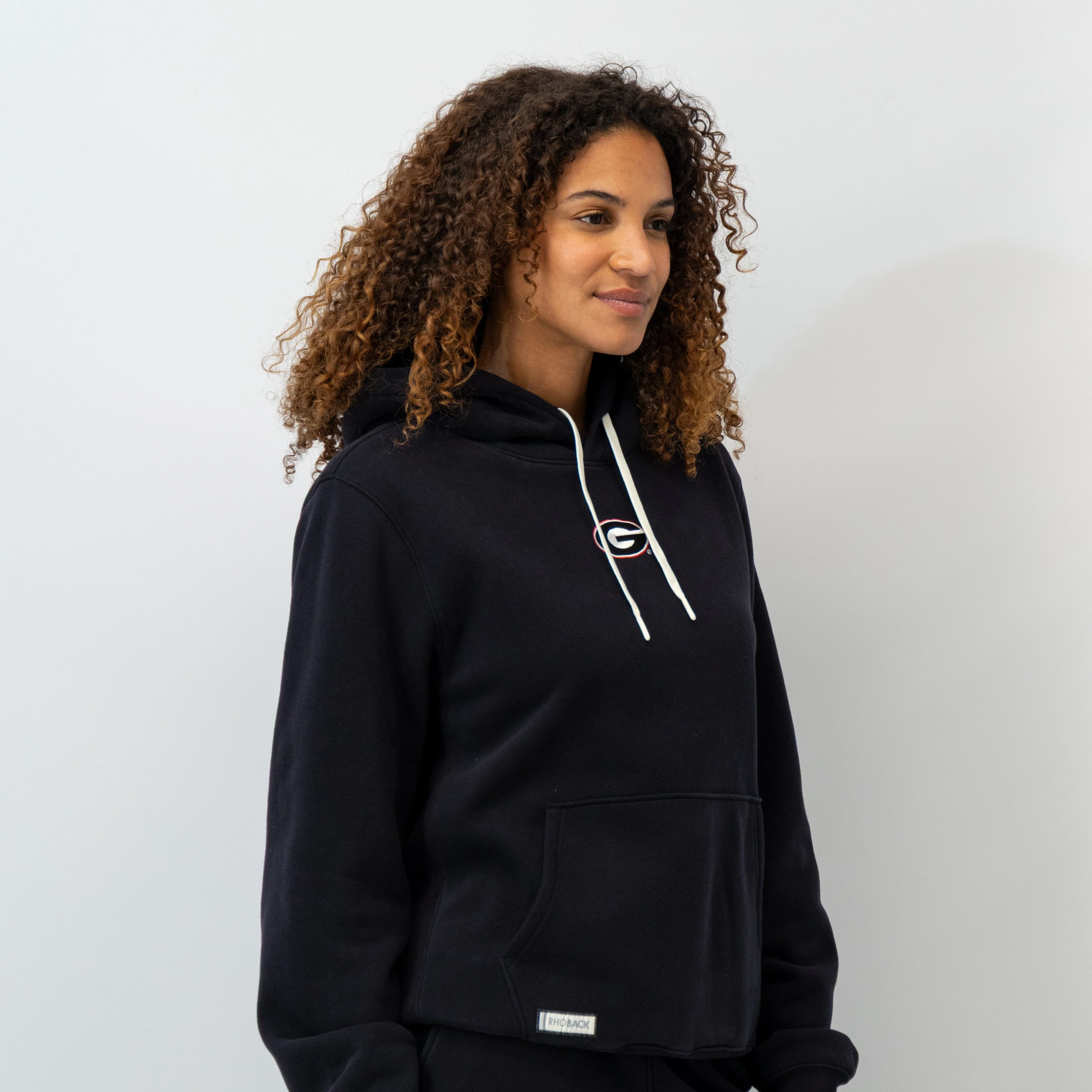 Ready Collegiate Hoodie - Georgia | Solid - Midnight Black - Georgia - 1 (Women) - Image 3